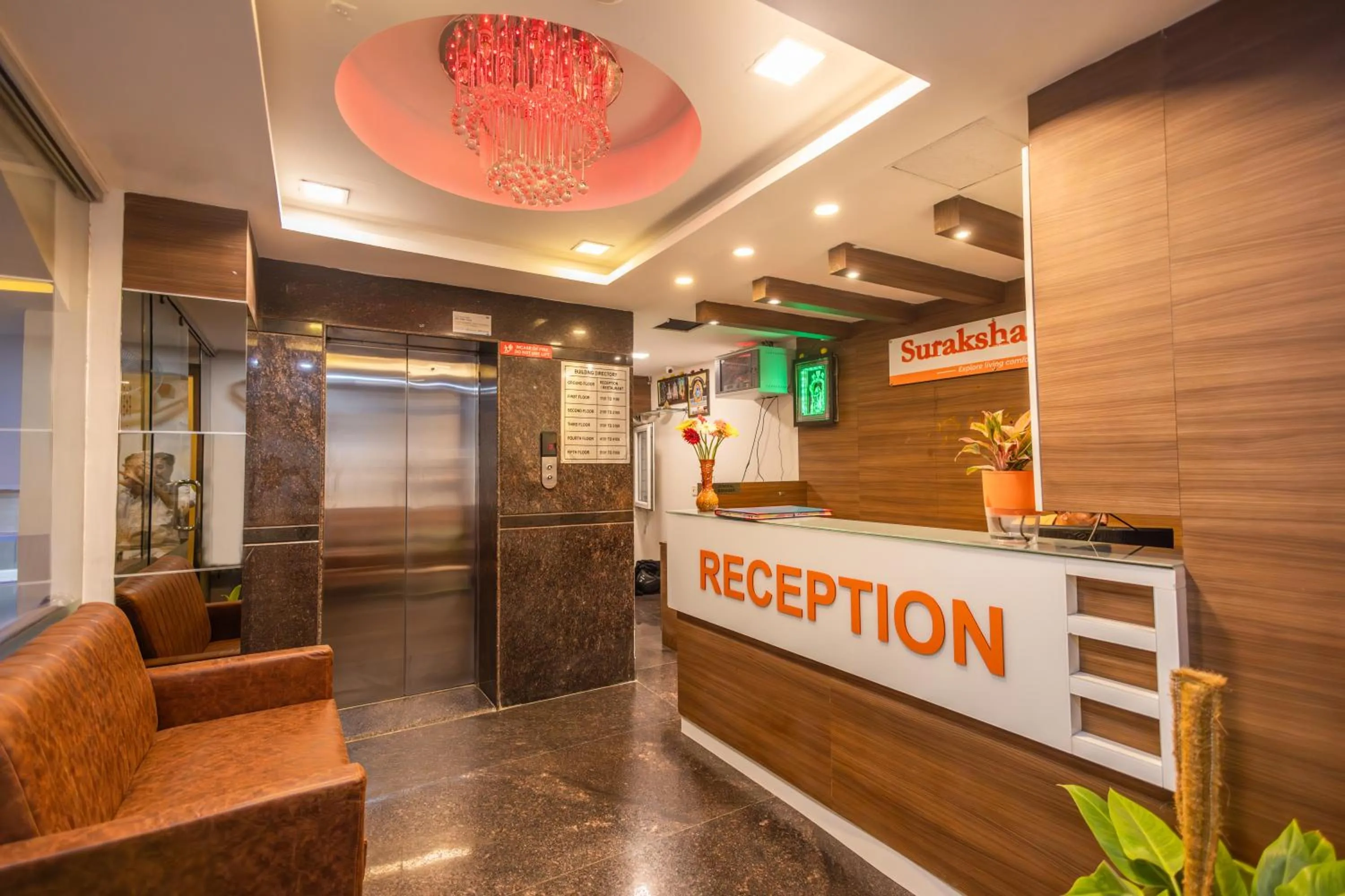 Lobby or reception in Suraksha Stay Brookfield Hotel
