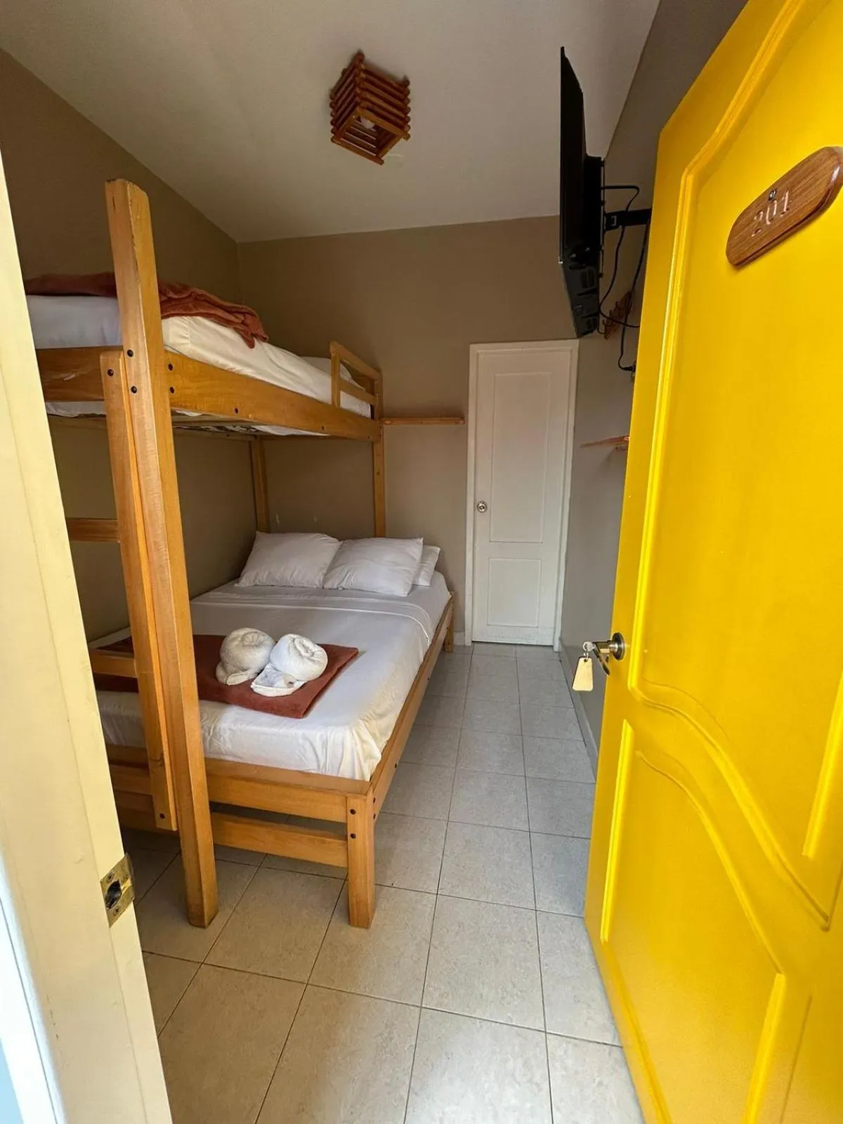 Bed in Chescos Hotel