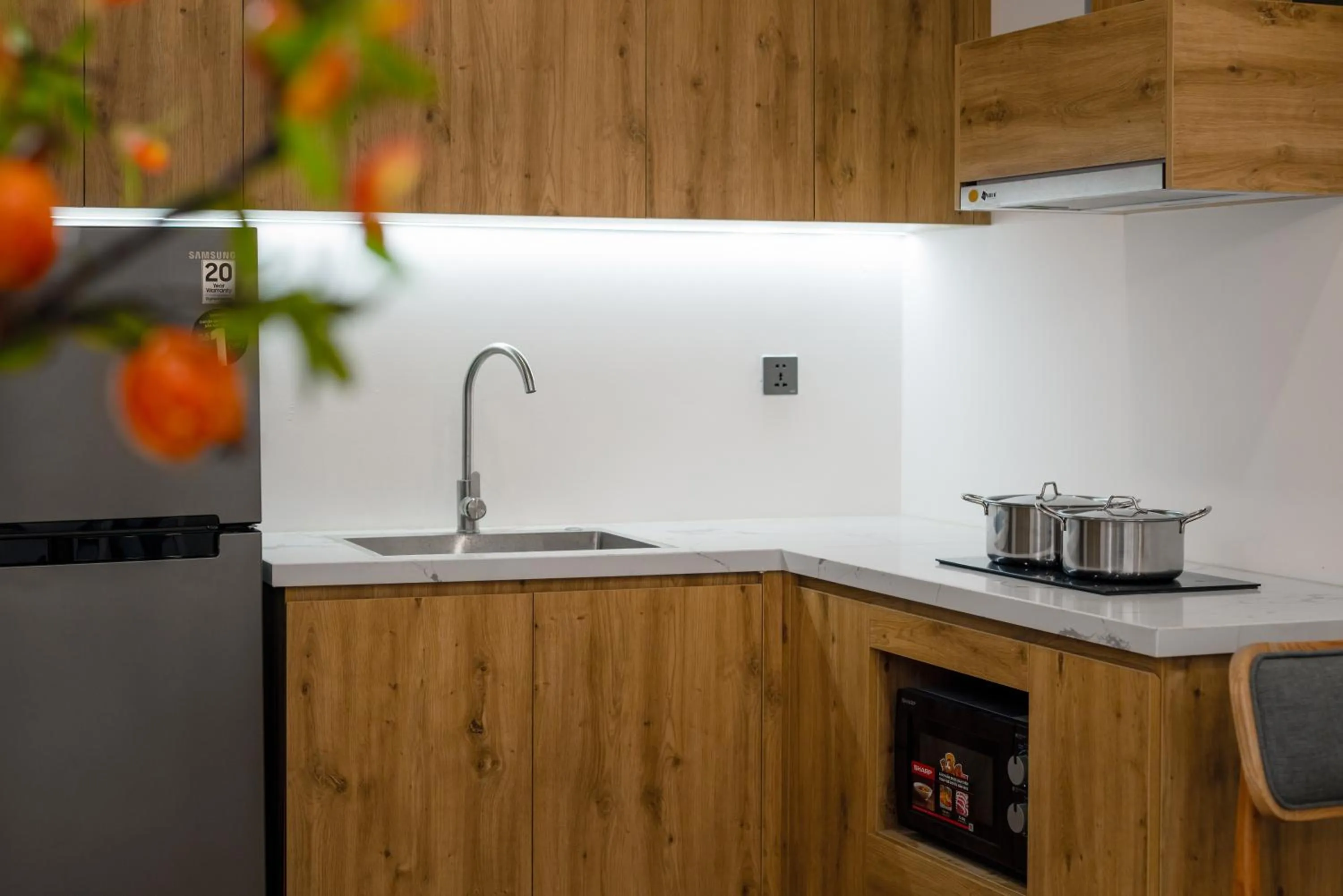 stove in The Galaxy Home Doi Can Hotel and Apartment