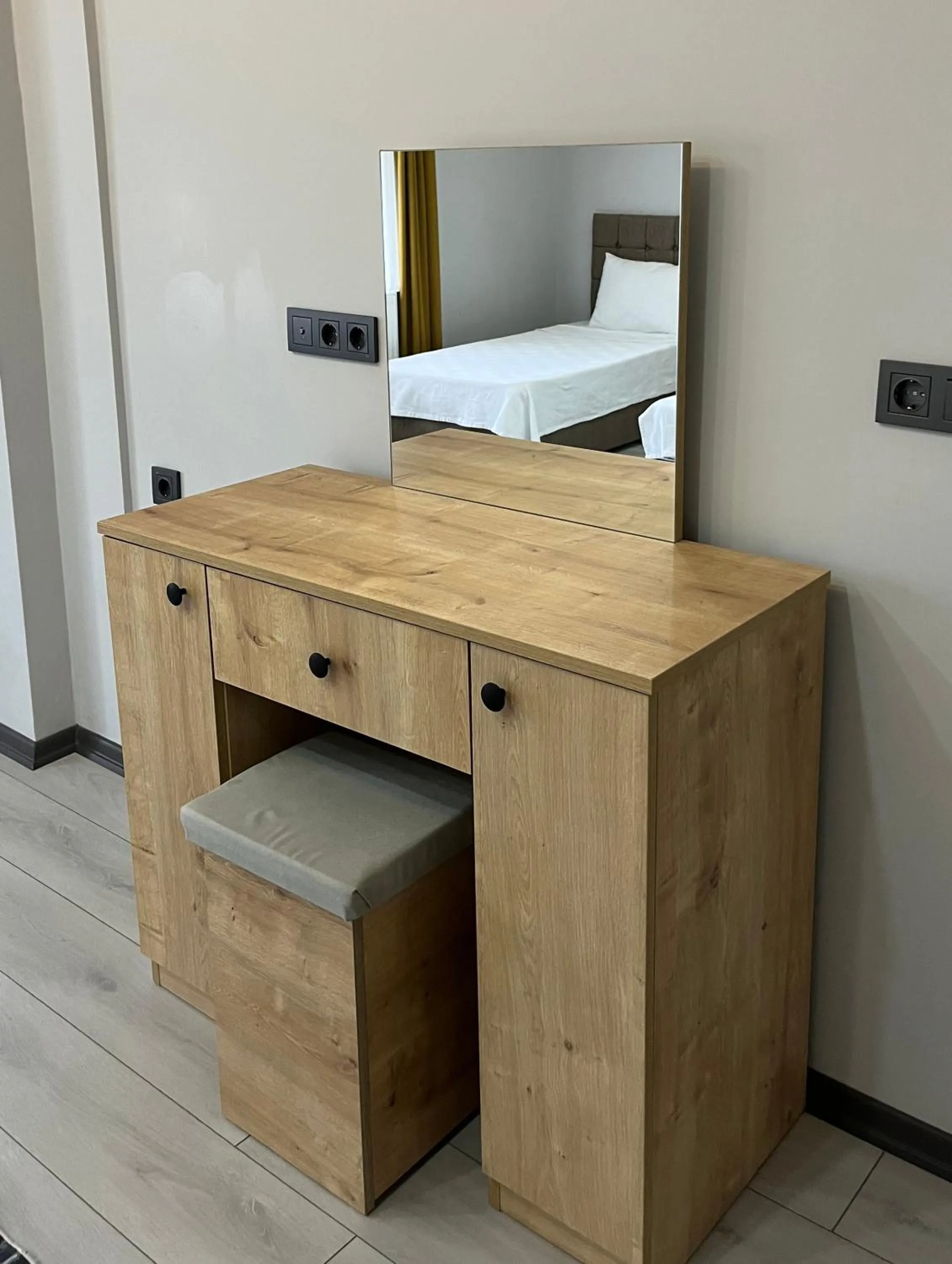 Bed in Ozn Suit Airport Hotel