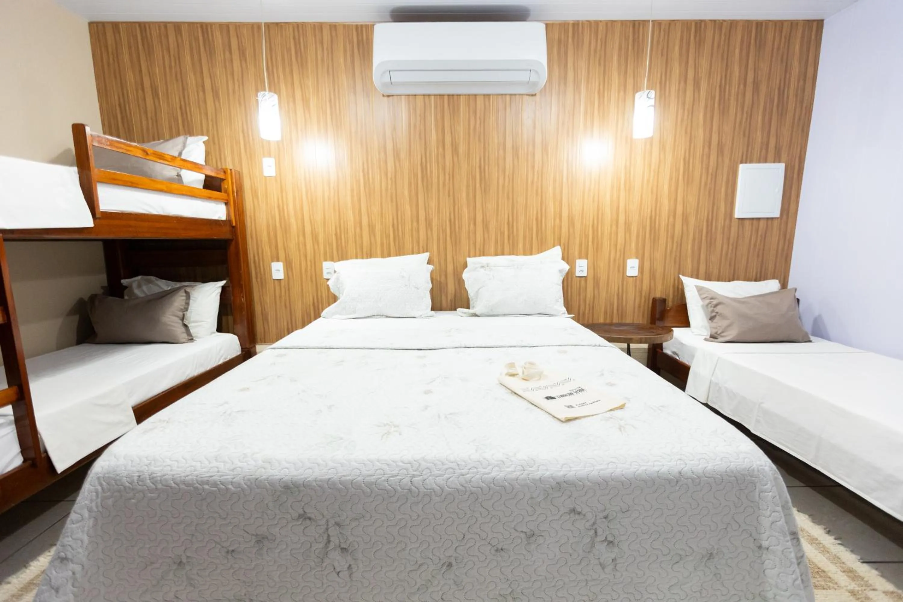 Bed in Hotel Coração Verde