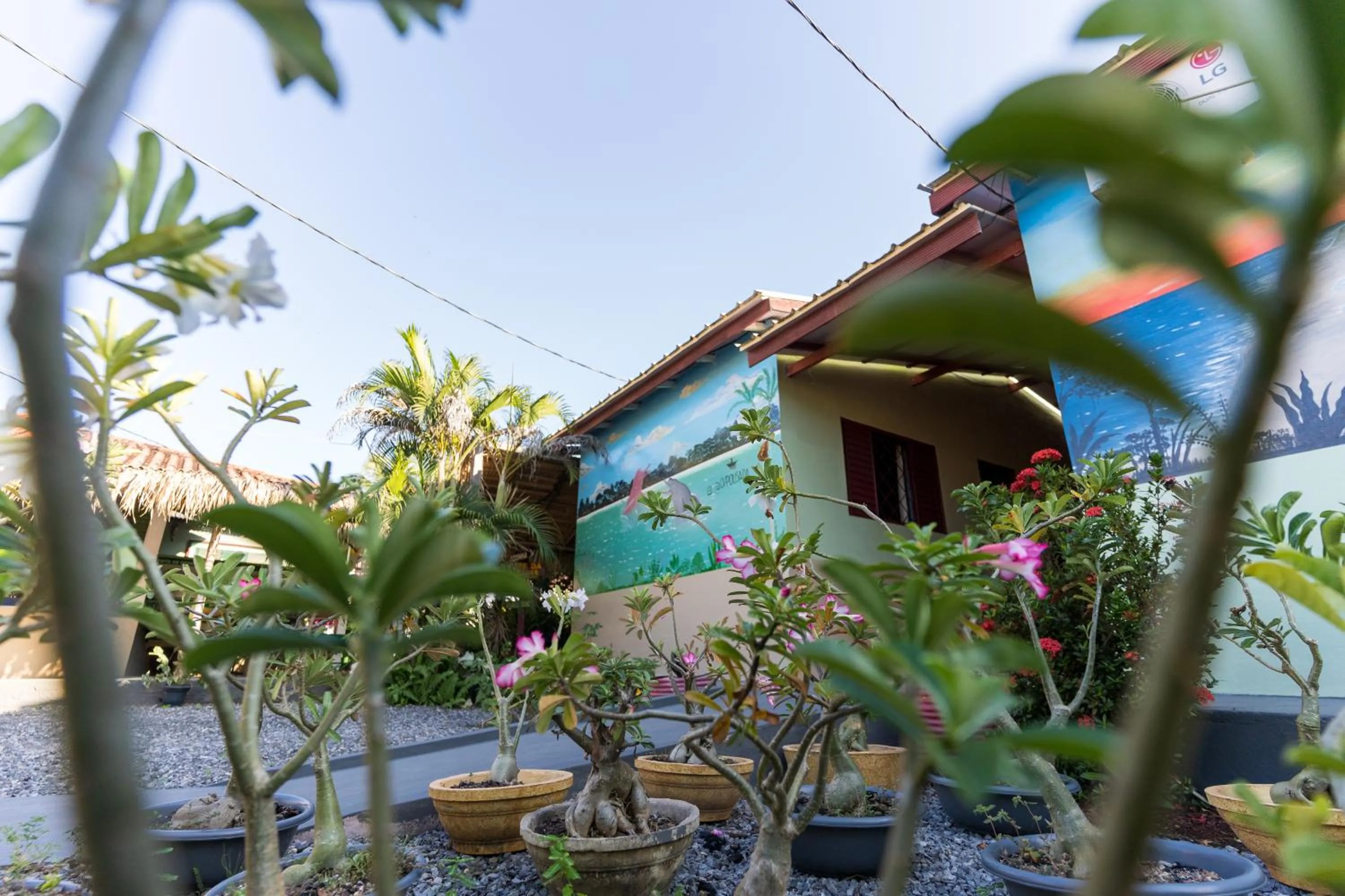 Garden view in Hotel Coração Verde