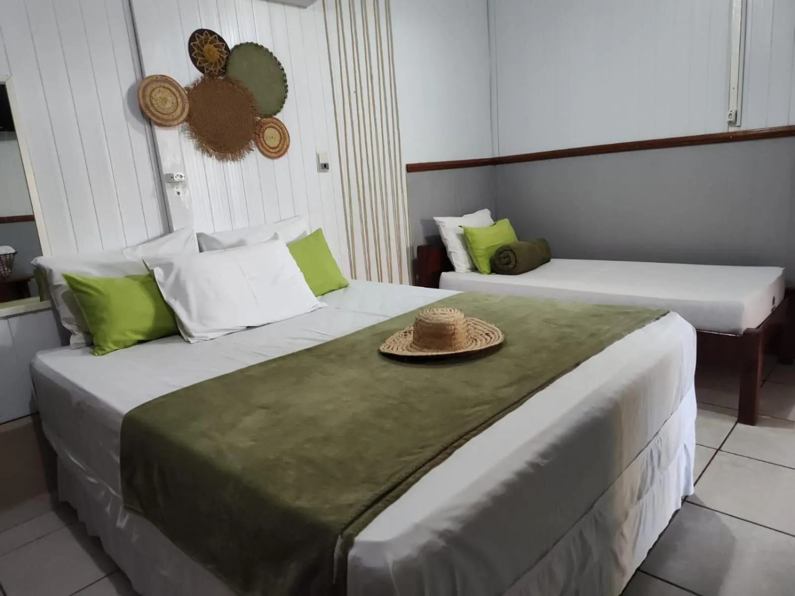 Bed in Hotel Coração Verde