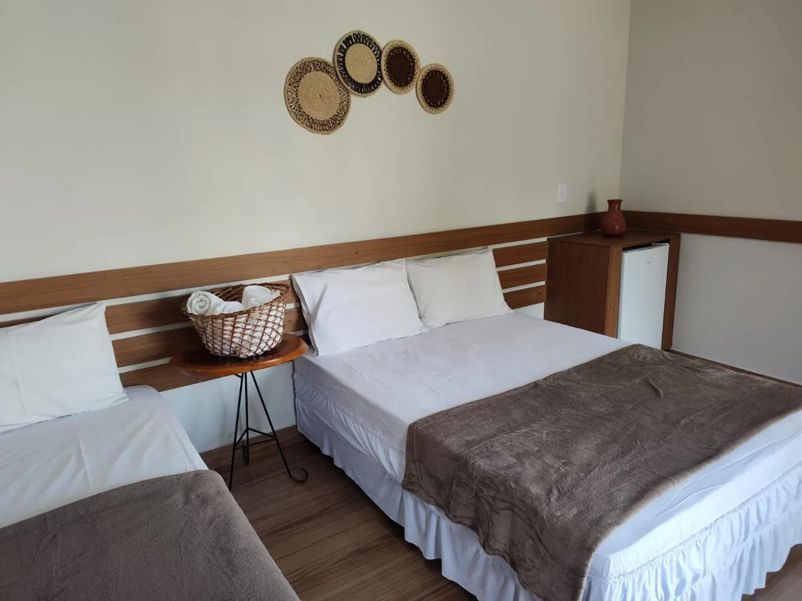 Bed in Hotel Coração Verde