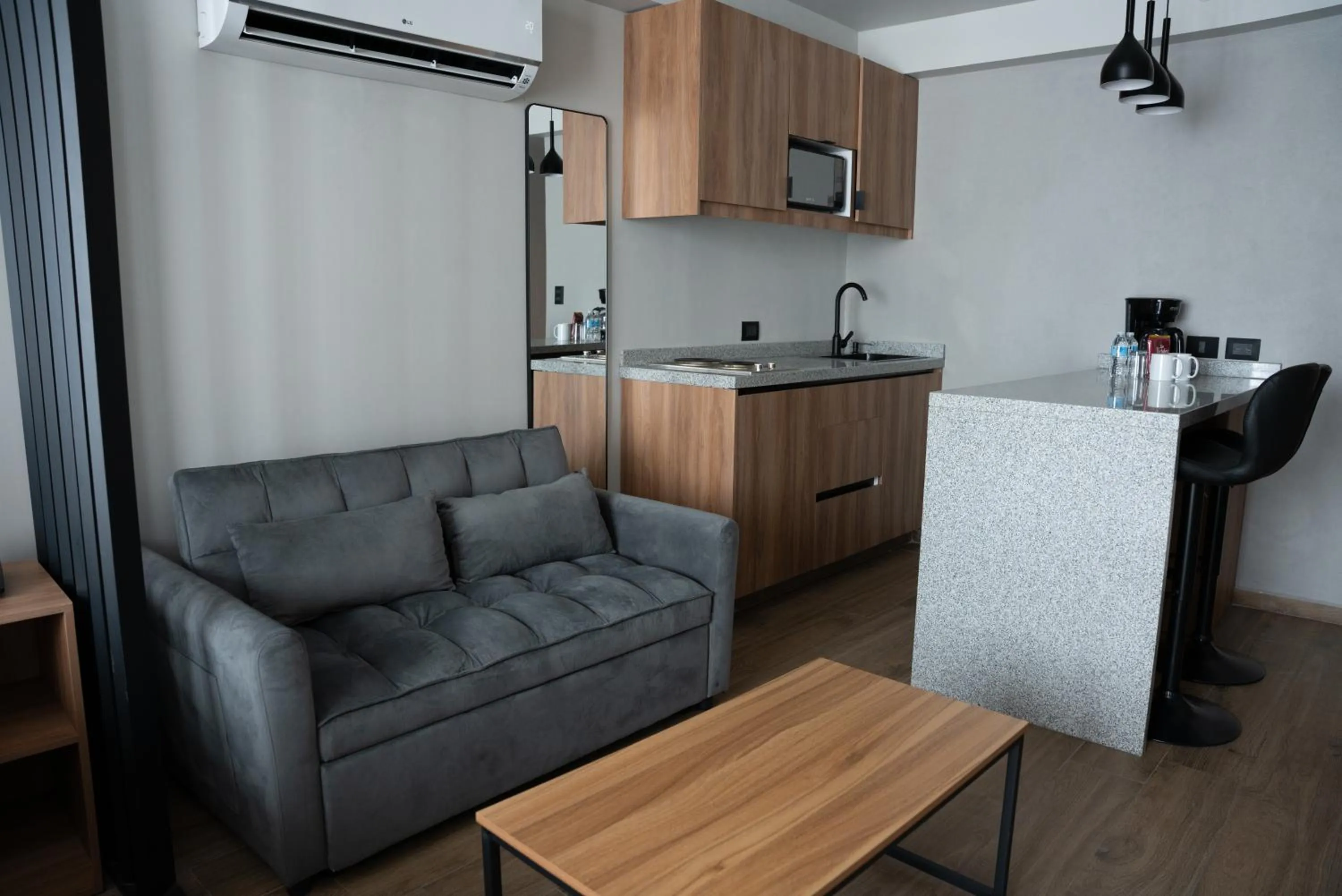 kitchen in Hotel Block Suites