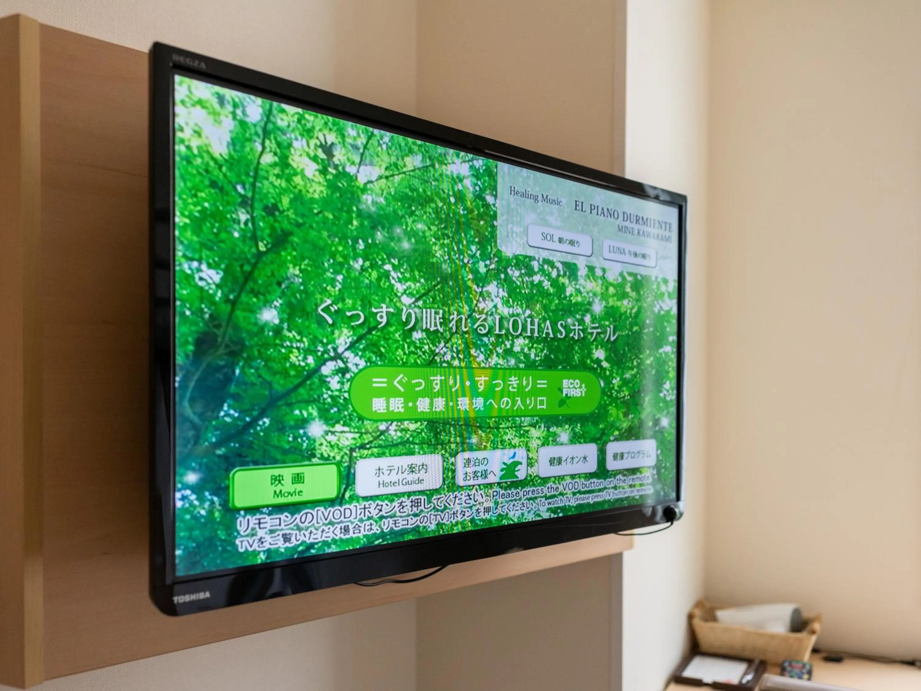 TV and multimedia in Super Hotel Asakusa