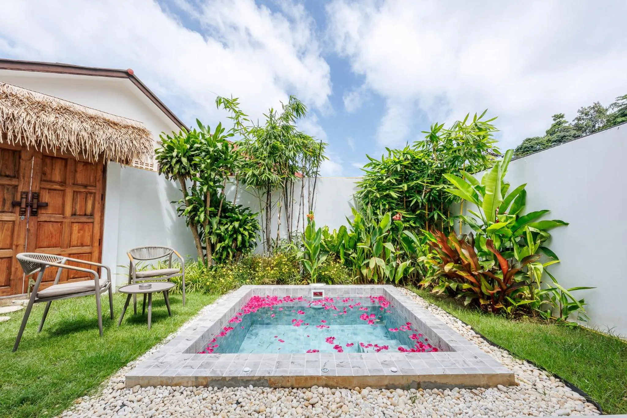 Garden in Baan Saint-Tropez Seaview Villas Kata Beach