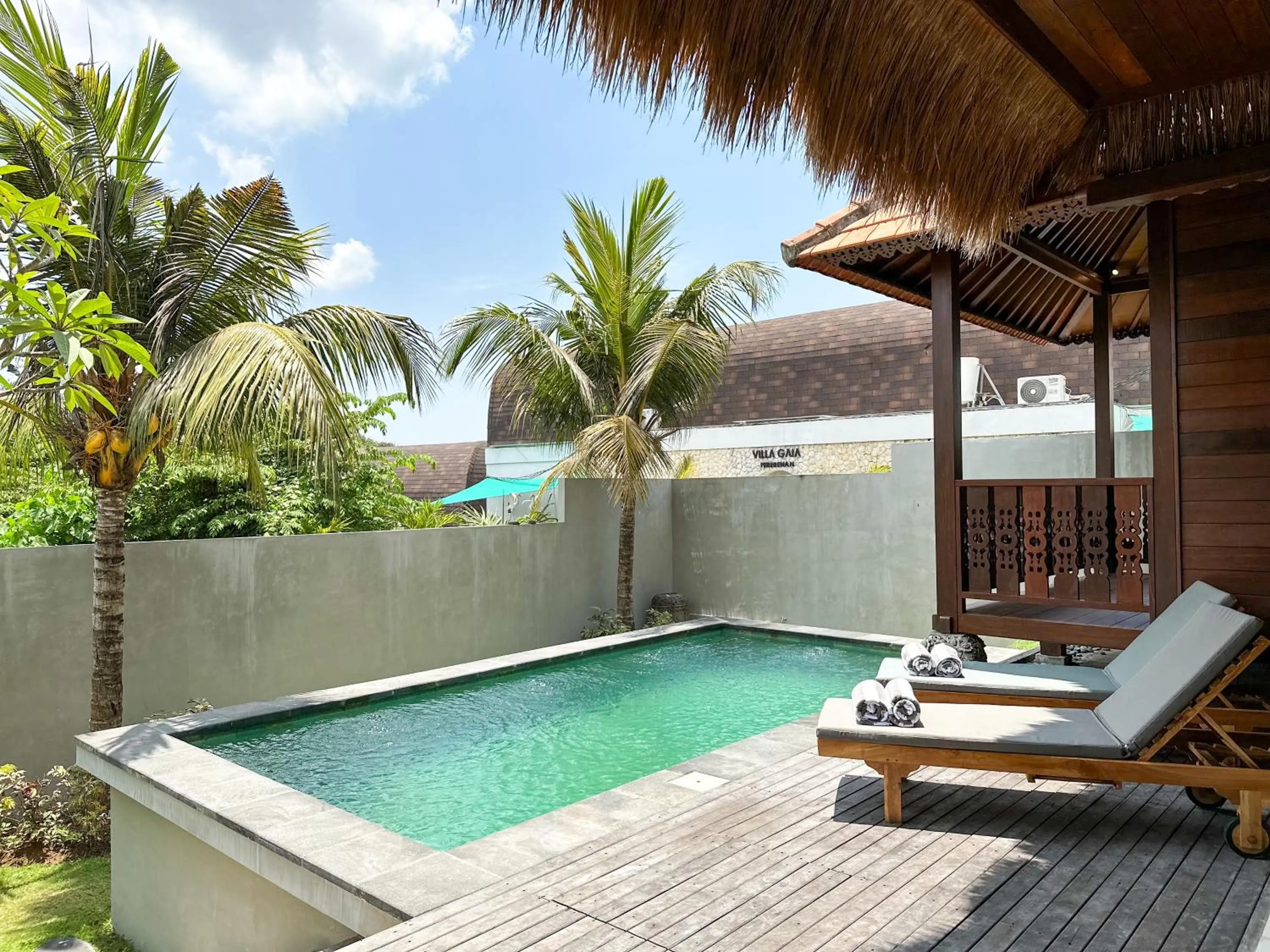 Garden view in Villa Buga Pererenan