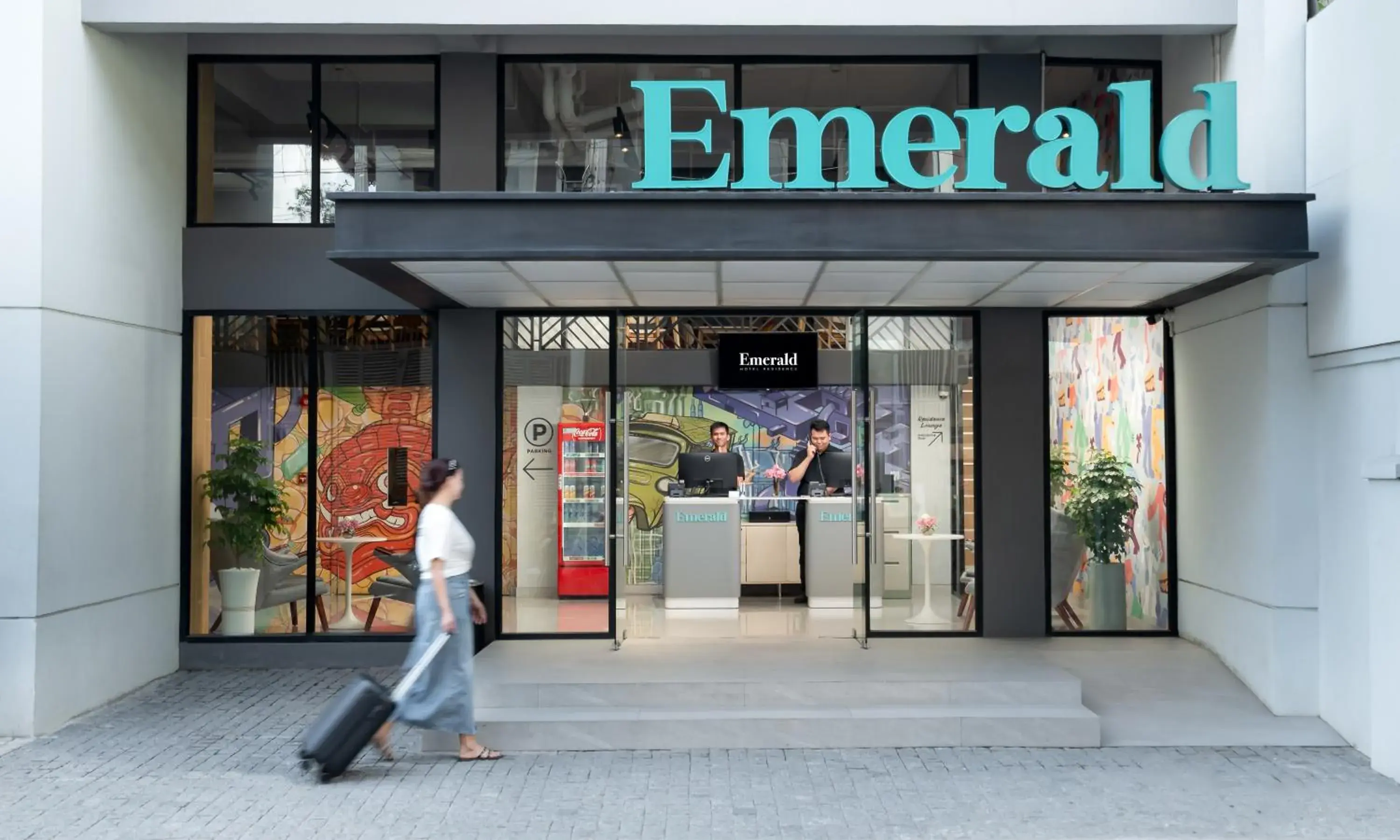 Facade/entrance in Emerald Hotel Residence Facade/entrance in Emerald Hotel Residence