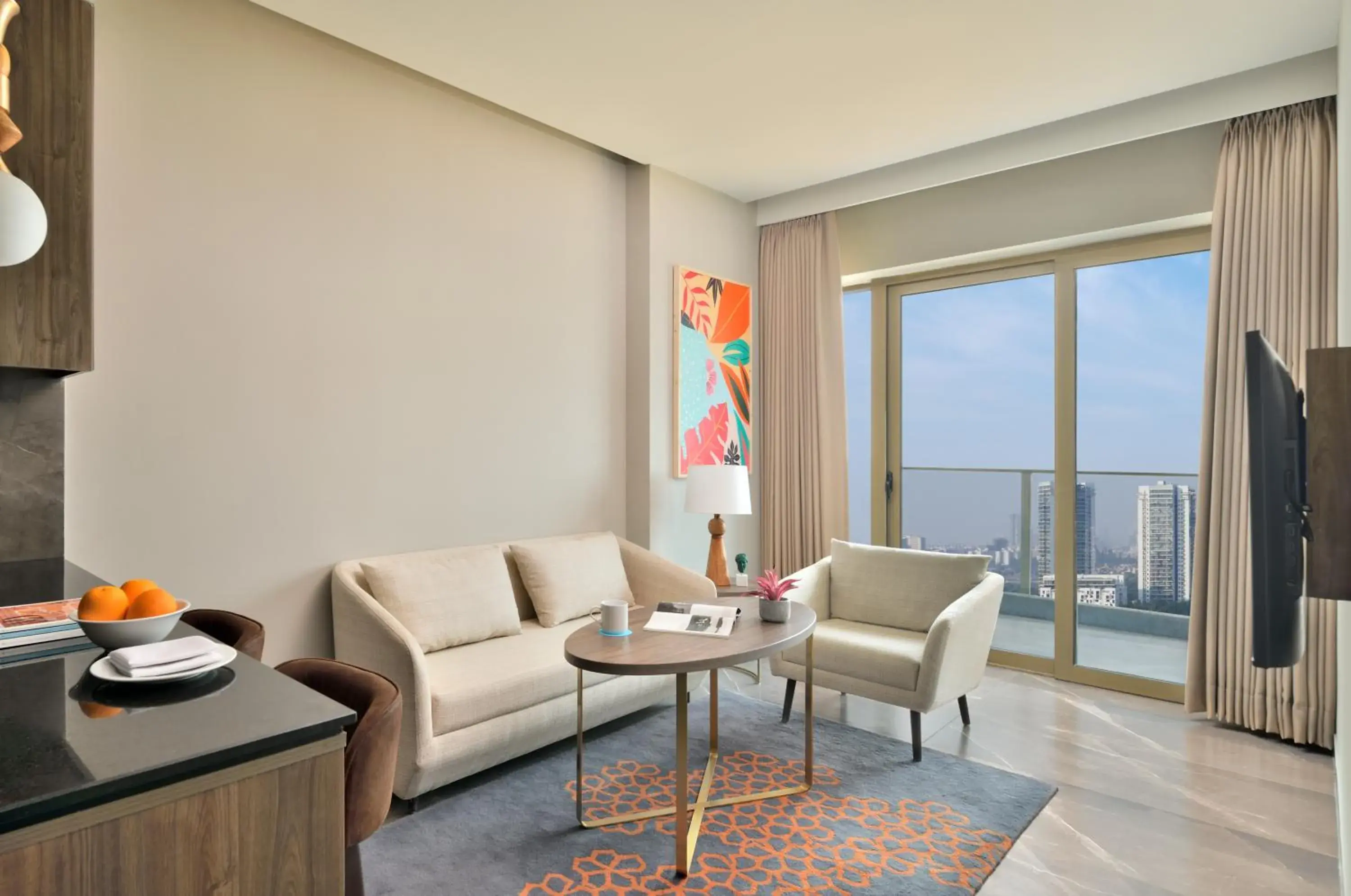 Living room in Citadines Paras Square Gurugram Living room in Citadines Paras Square Gurugram