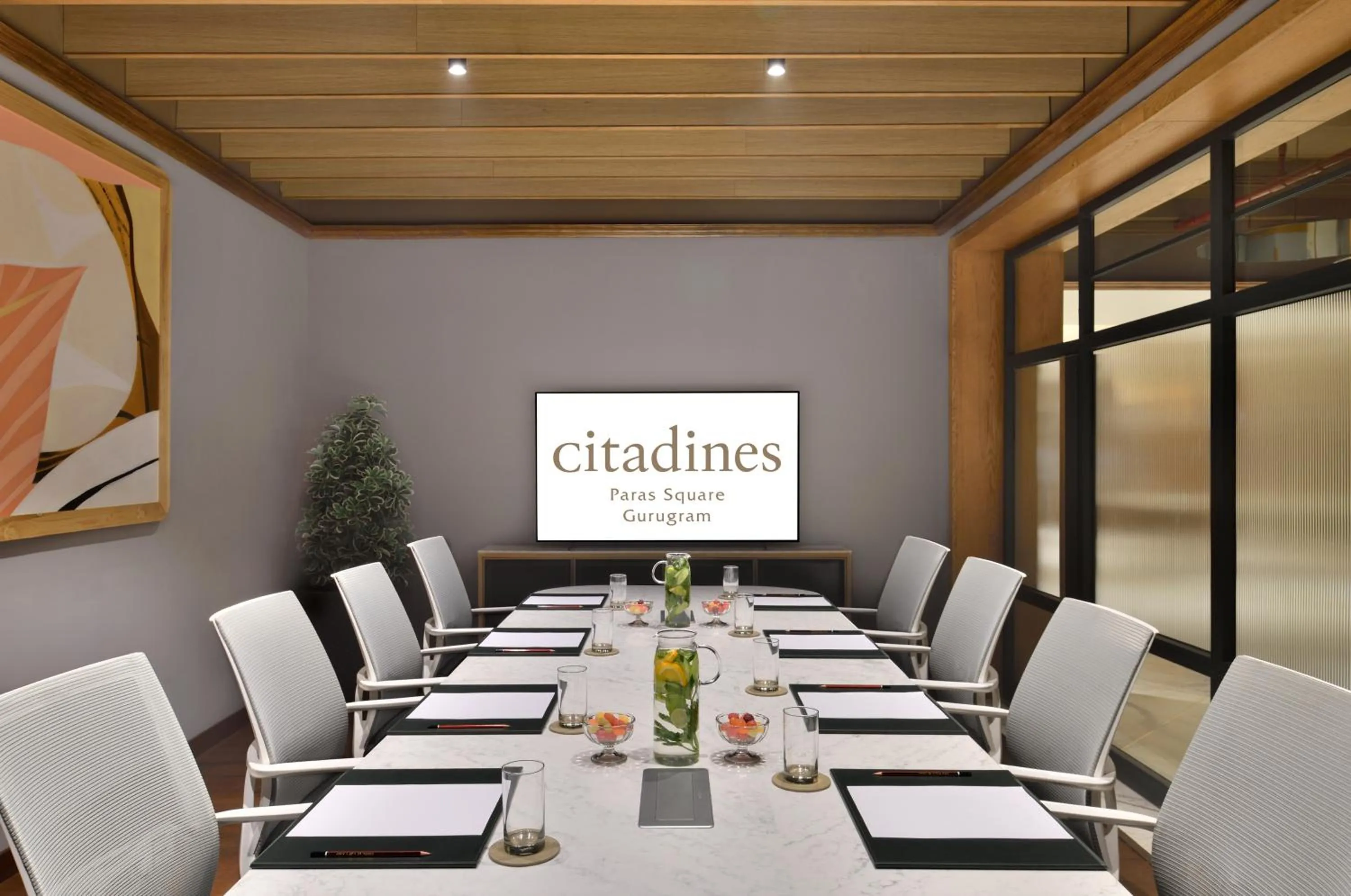 Meeting/conference room in Citadines Paras Square Gurugram
