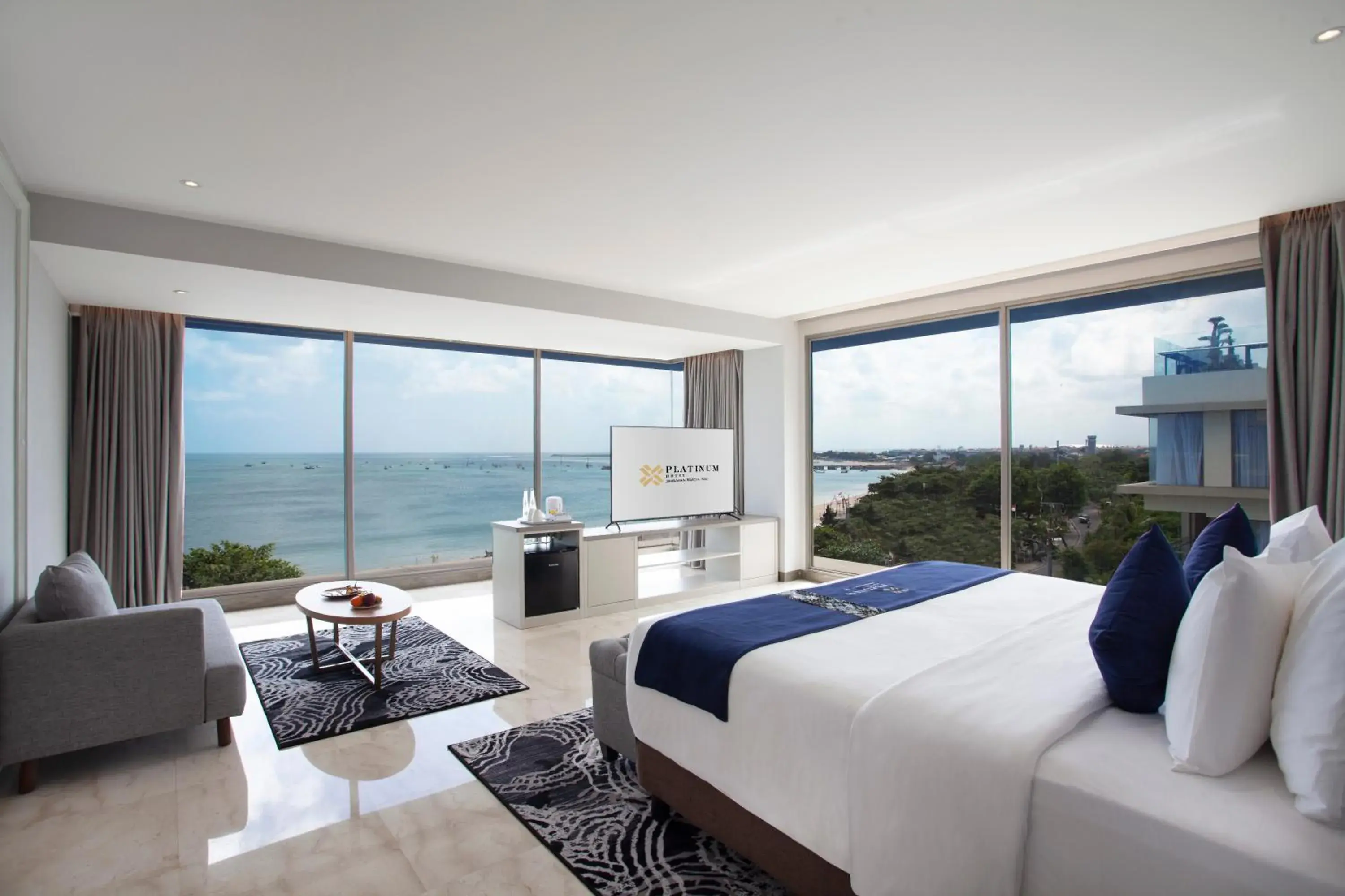 Sea view, Bed in Platinum Hotel Jimbaran Beach Bali Sea view, Bed in Platinum Hotel Jimbaran Beach Bali