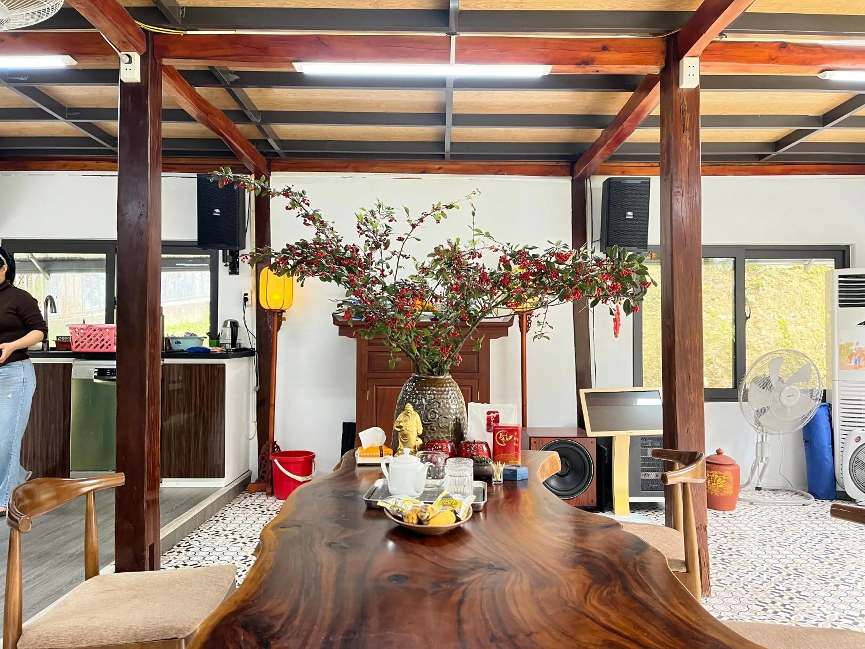 Seating area in Lake House