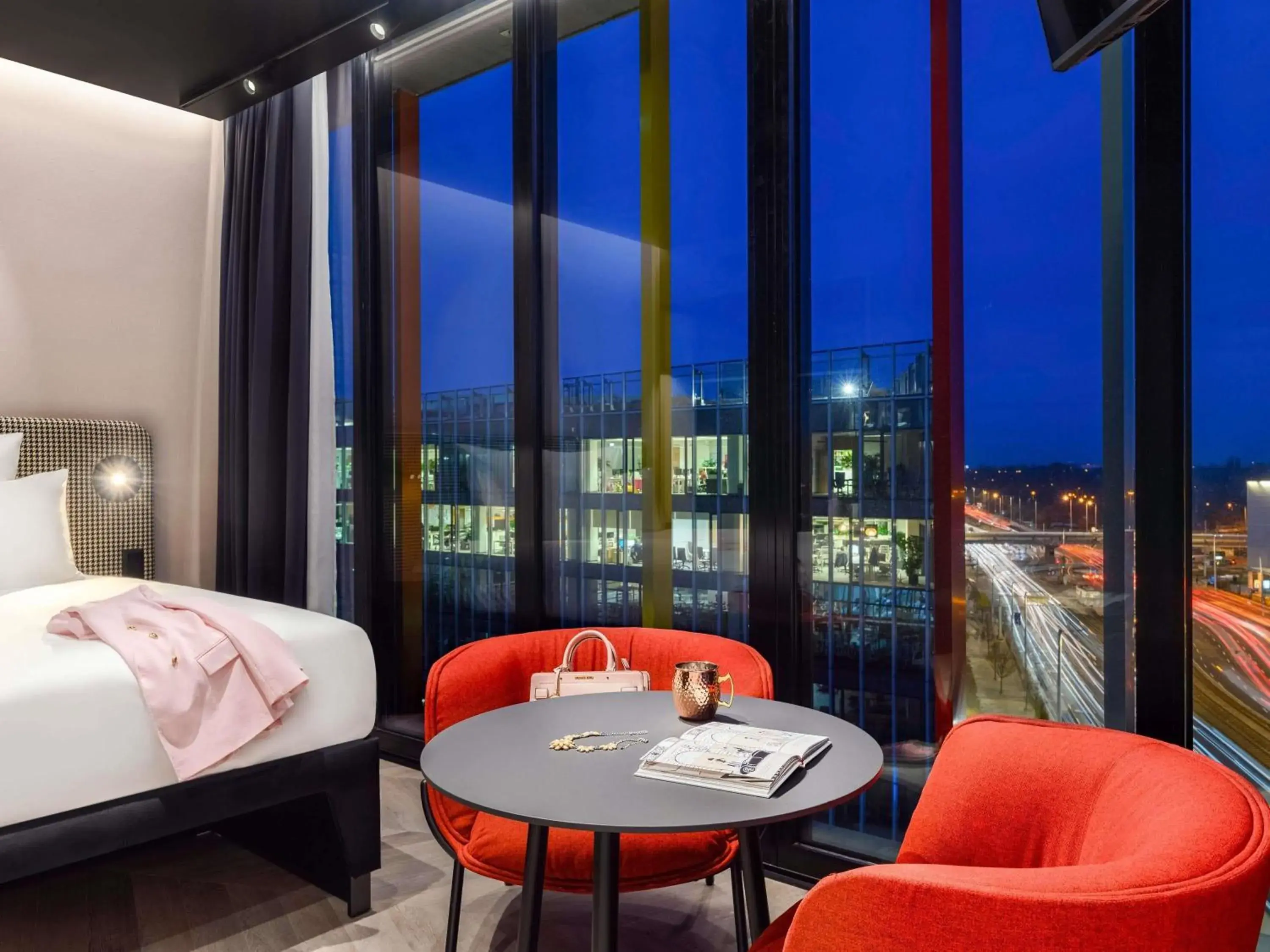 Bedroom, Bed in TRIBE Budapest Stadium Bedroom, Bed in TRIBE Budapest Stadium