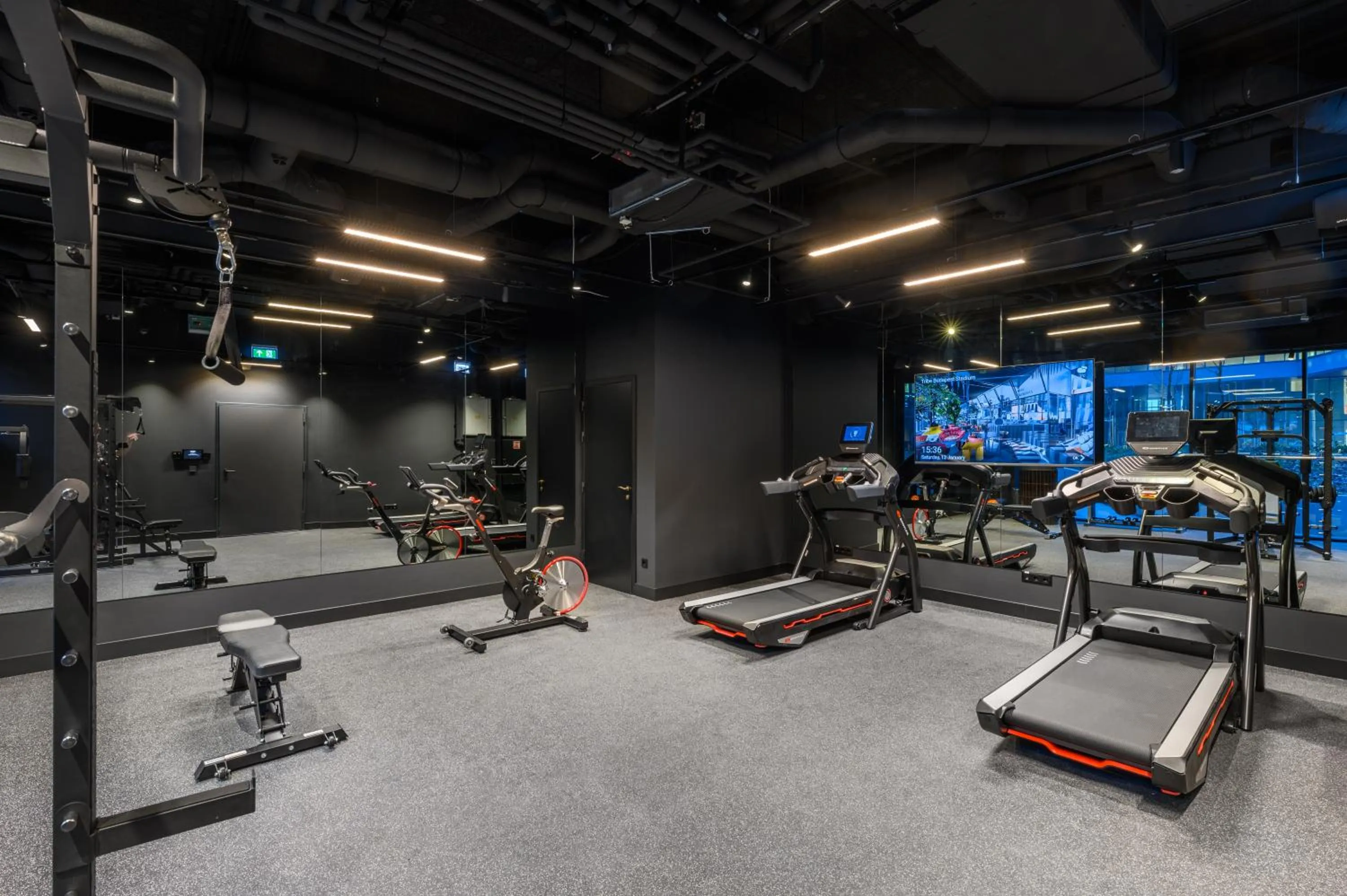 Fitness centre/facilities in TRIBE Budapest Stadium