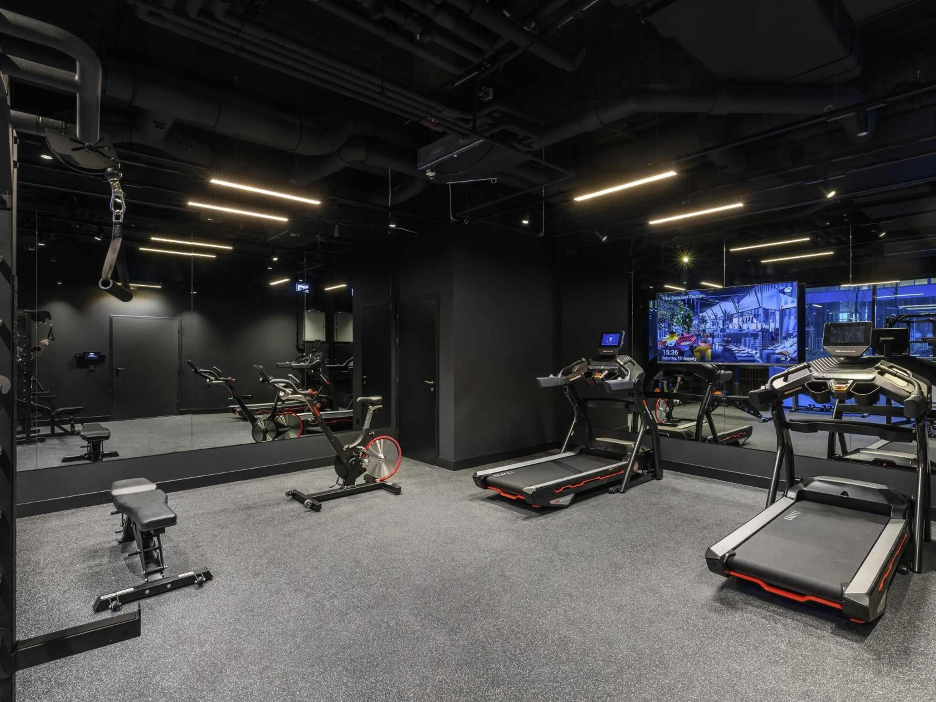 Fitness centre/facilities in TRIBE Budapest Stadium