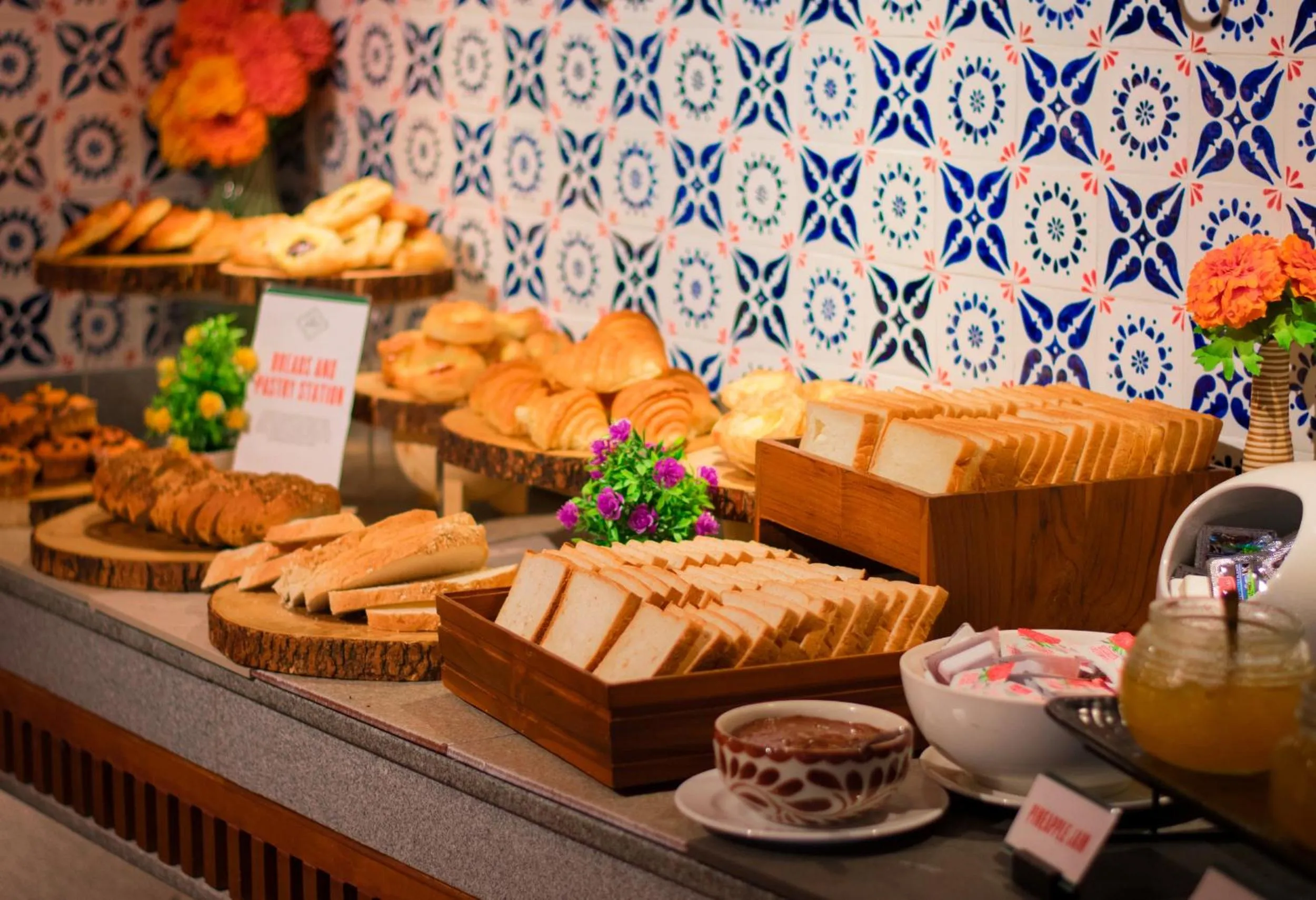 Buffet breakfast in Novotel Living Bangkok Sukhumvit Legacy