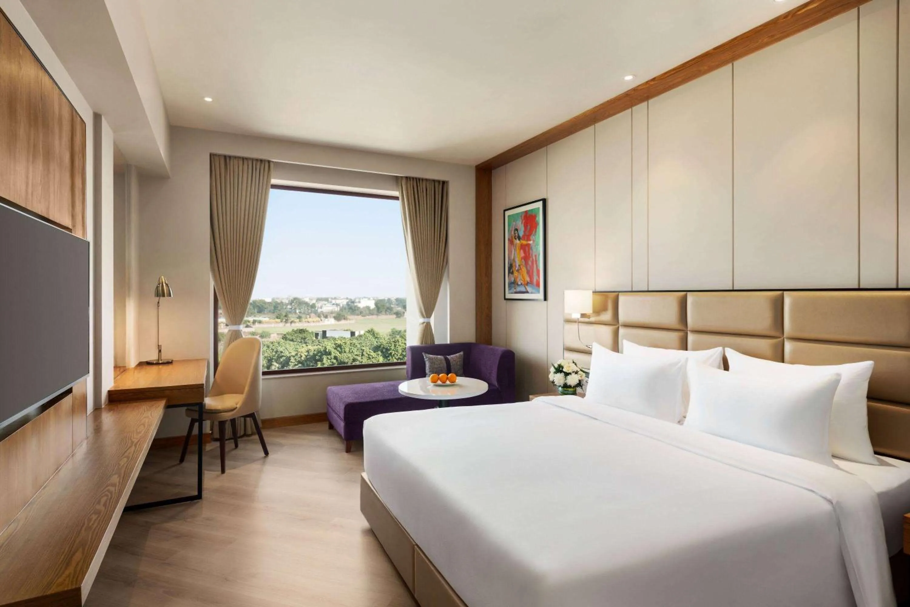 Photo of the whole room, Bed in Ramada Encore by Wyndham Amritsar Airport