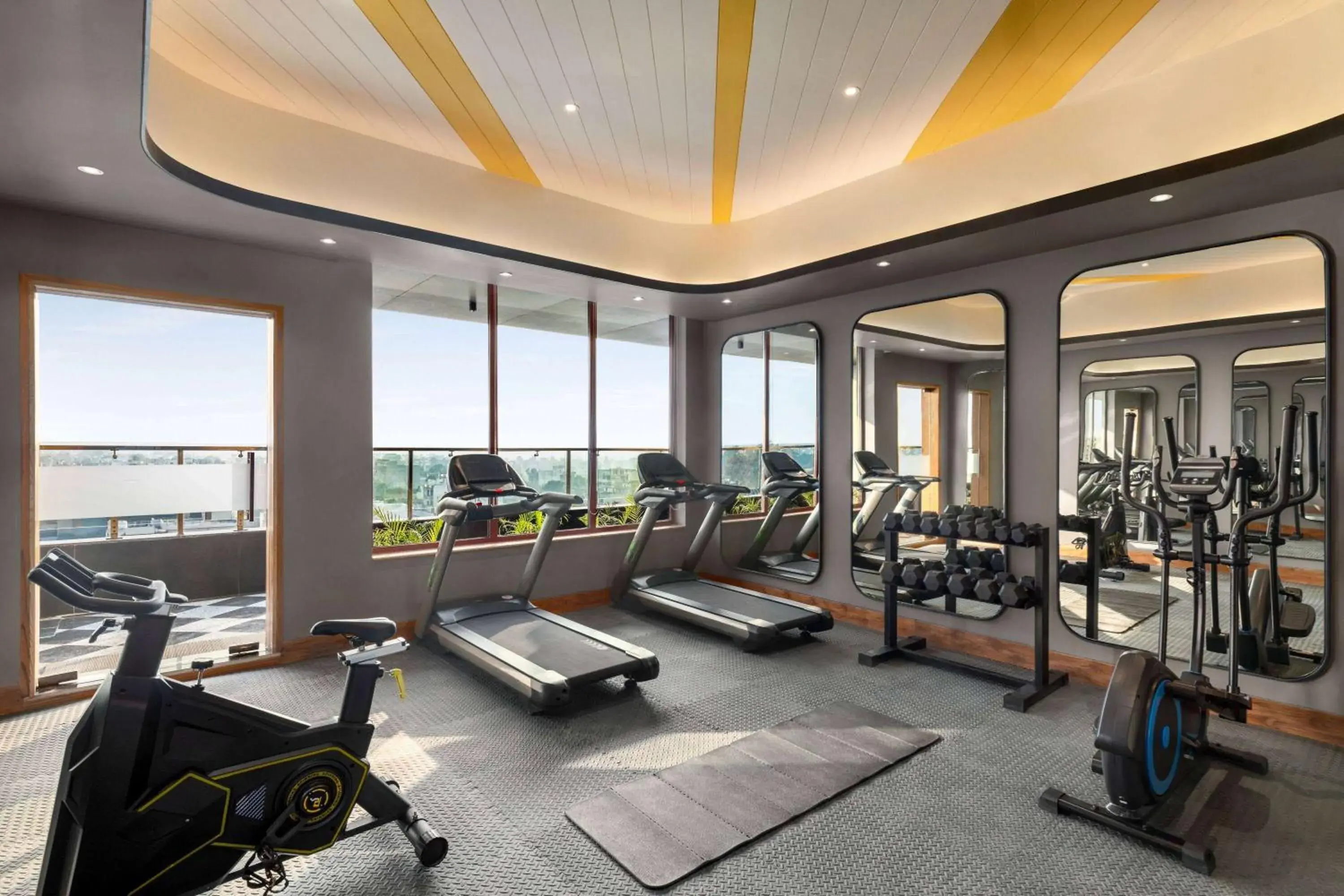 Fitness centre/facilities in Ramada Encore by Wyndham Amritsar Airport Fitness centre/facilities in Ramada Encore by Wyndham Amritsar Airport