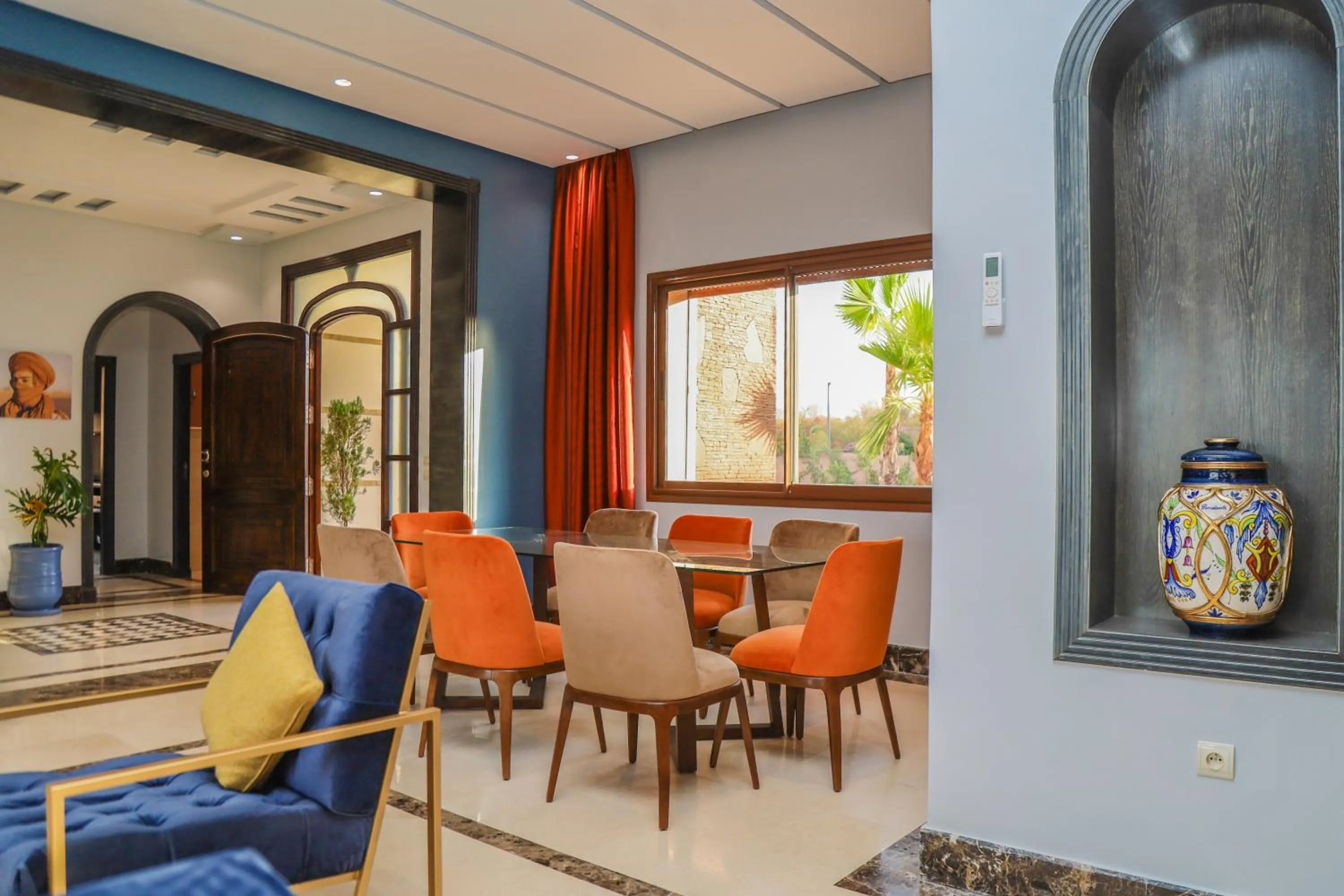 Dining area in Konouz Palace
