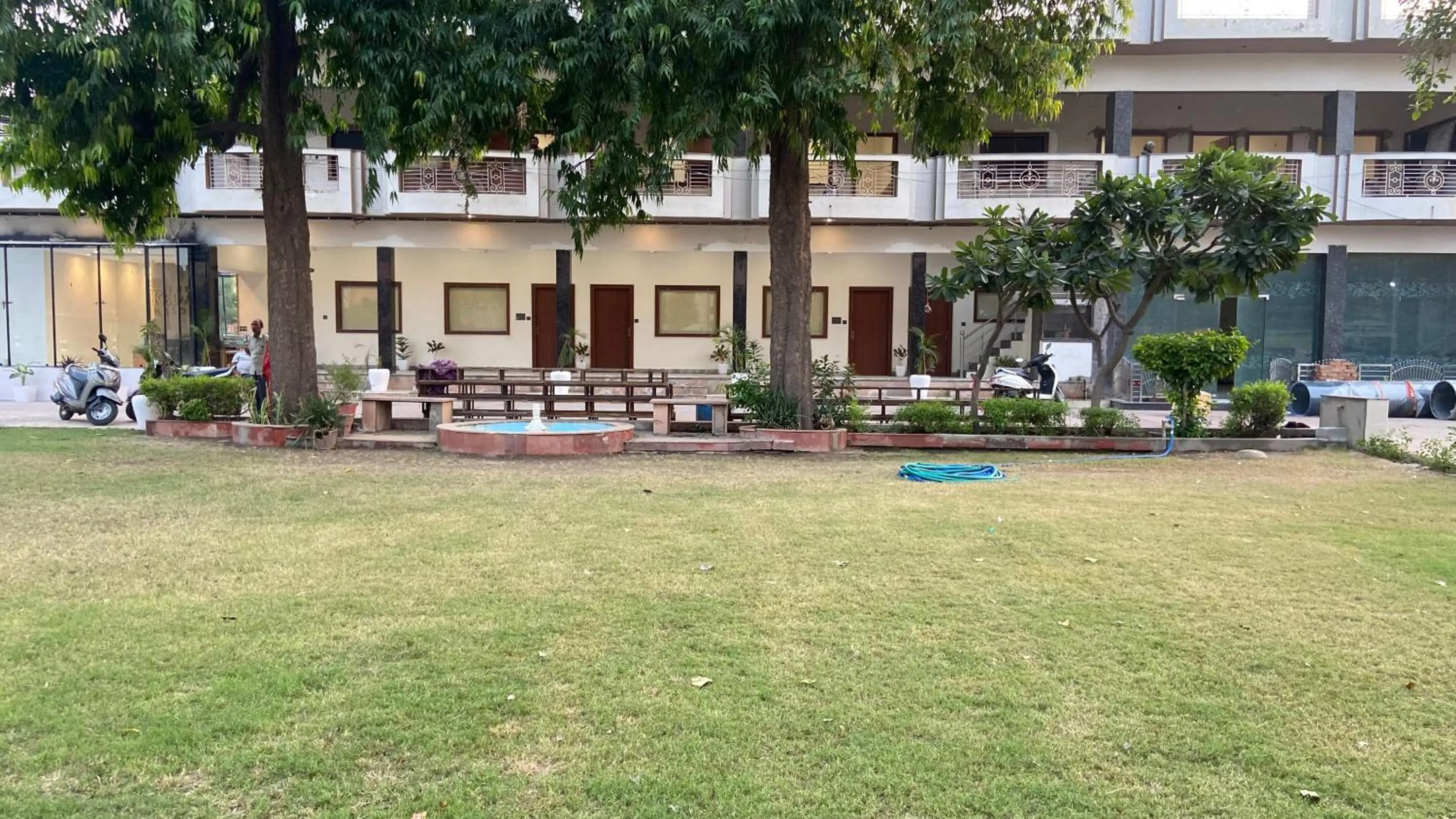 Garden view in The Kedar Resort