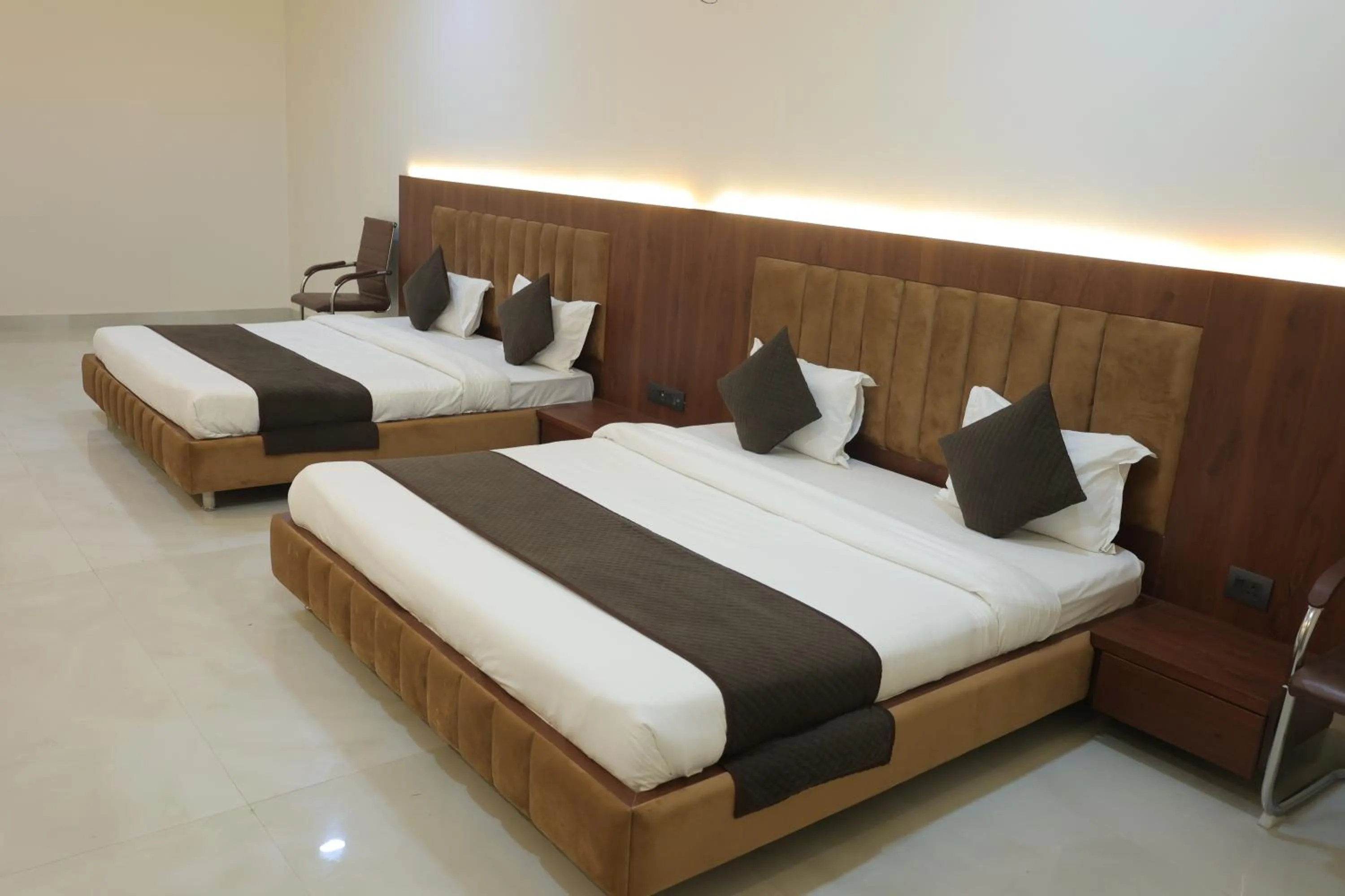 Bed in The Kedar Resort