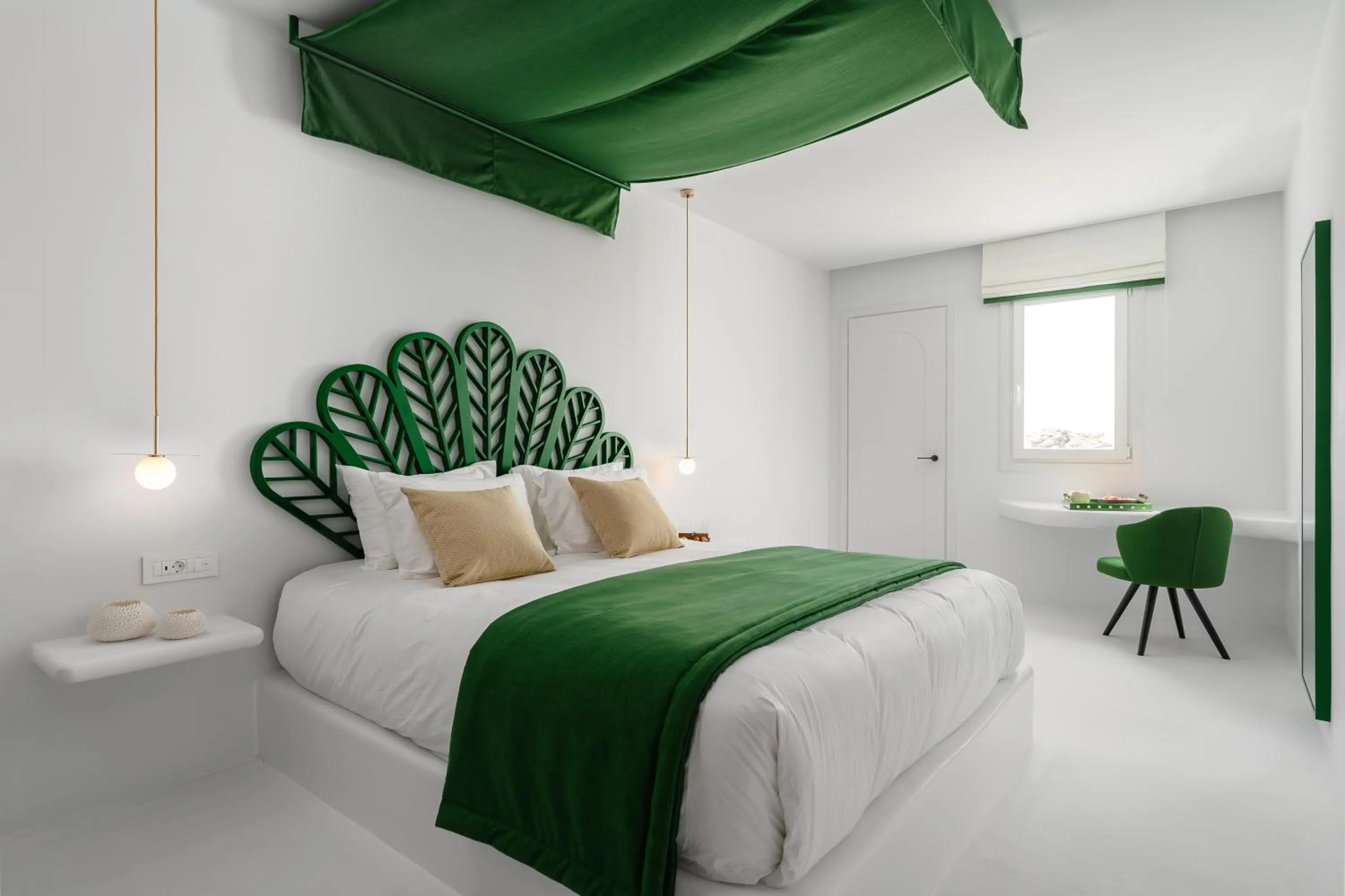 Bedroom, Bed in Croco Mykonos