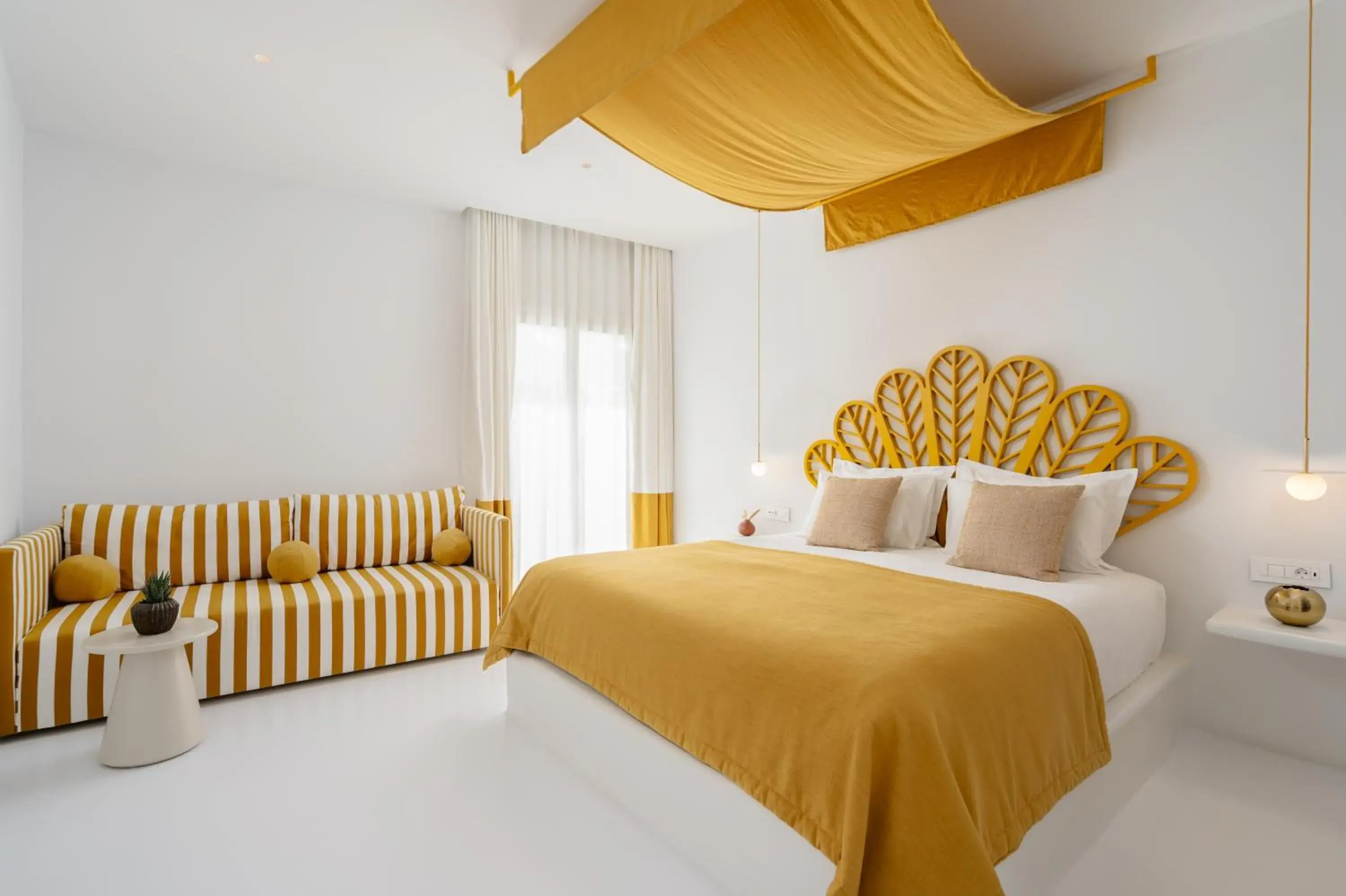 Bed in Croco Mykonos Bed in Croco Mykonos