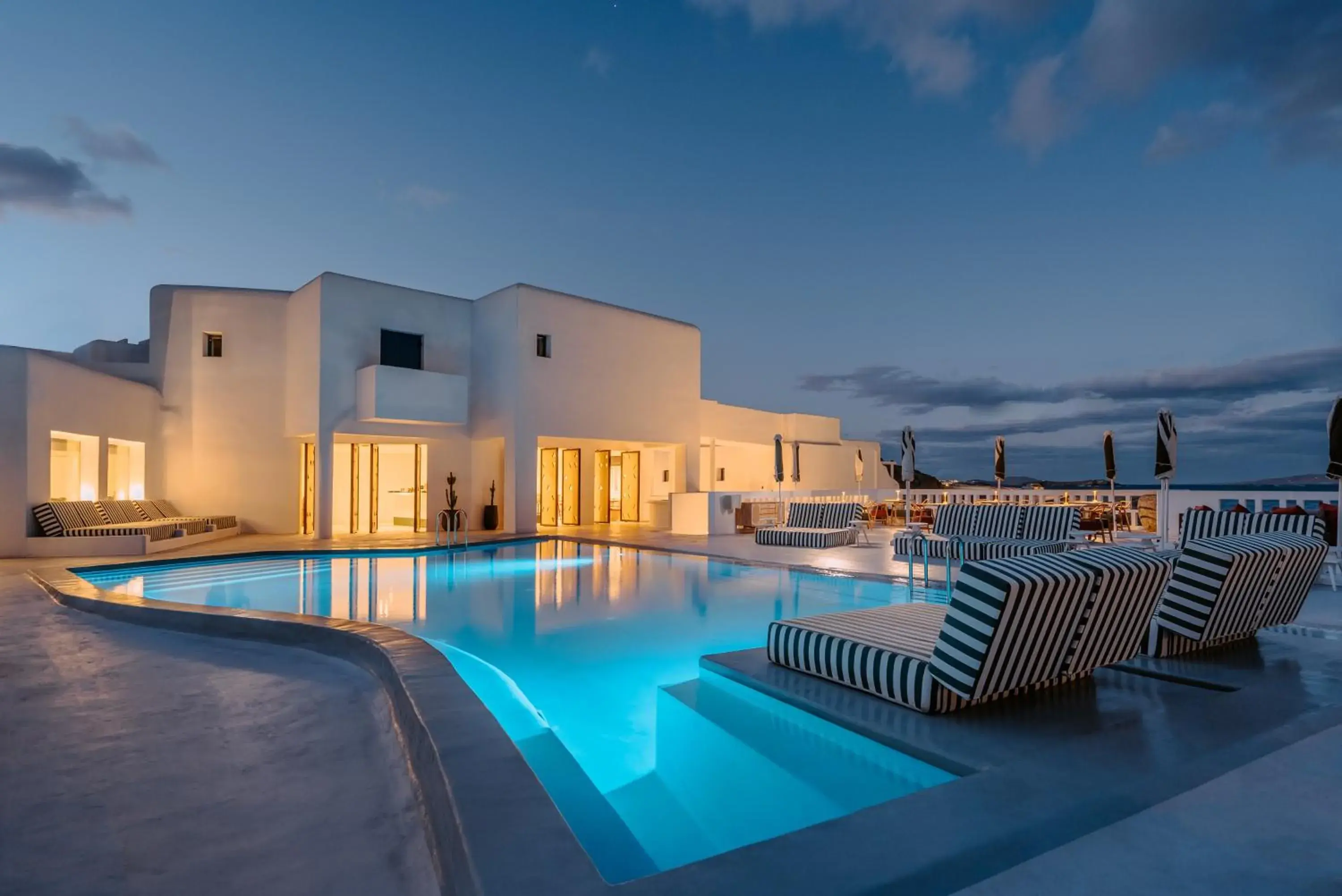 Pool view in Croco Mykonos Pool view in Croco Mykonos