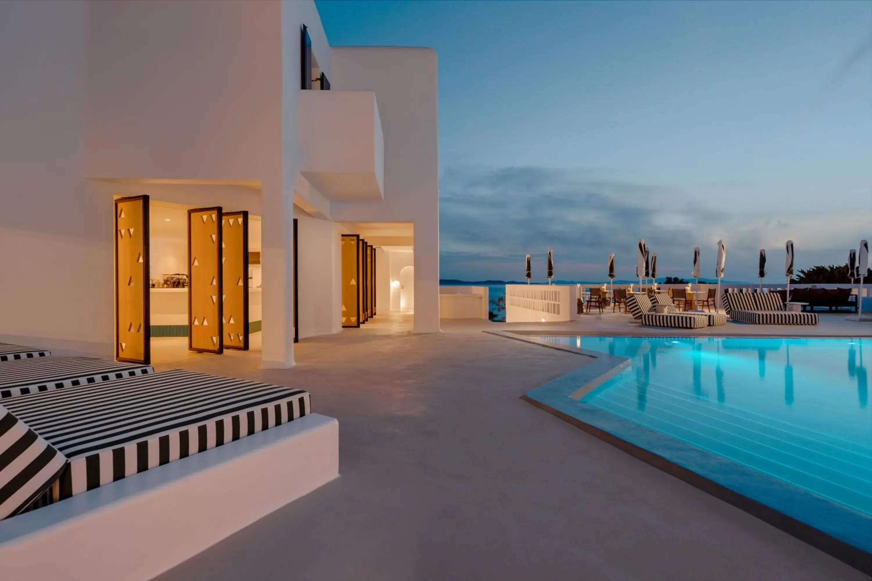 Swimming pool in Croco Mykonos Swimming pool in Croco Mykonos