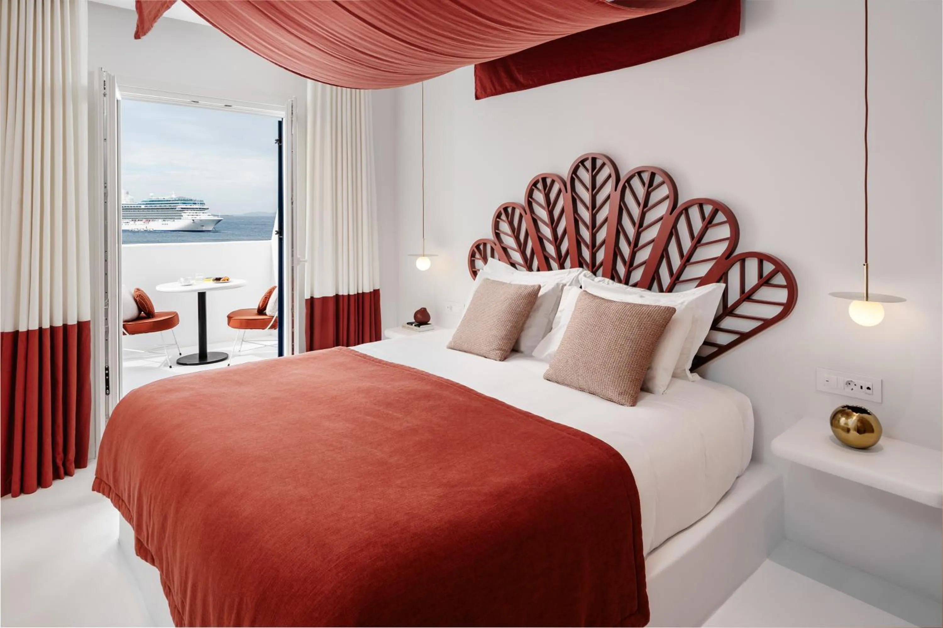 Bedroom, Bed in Croco Mykonos