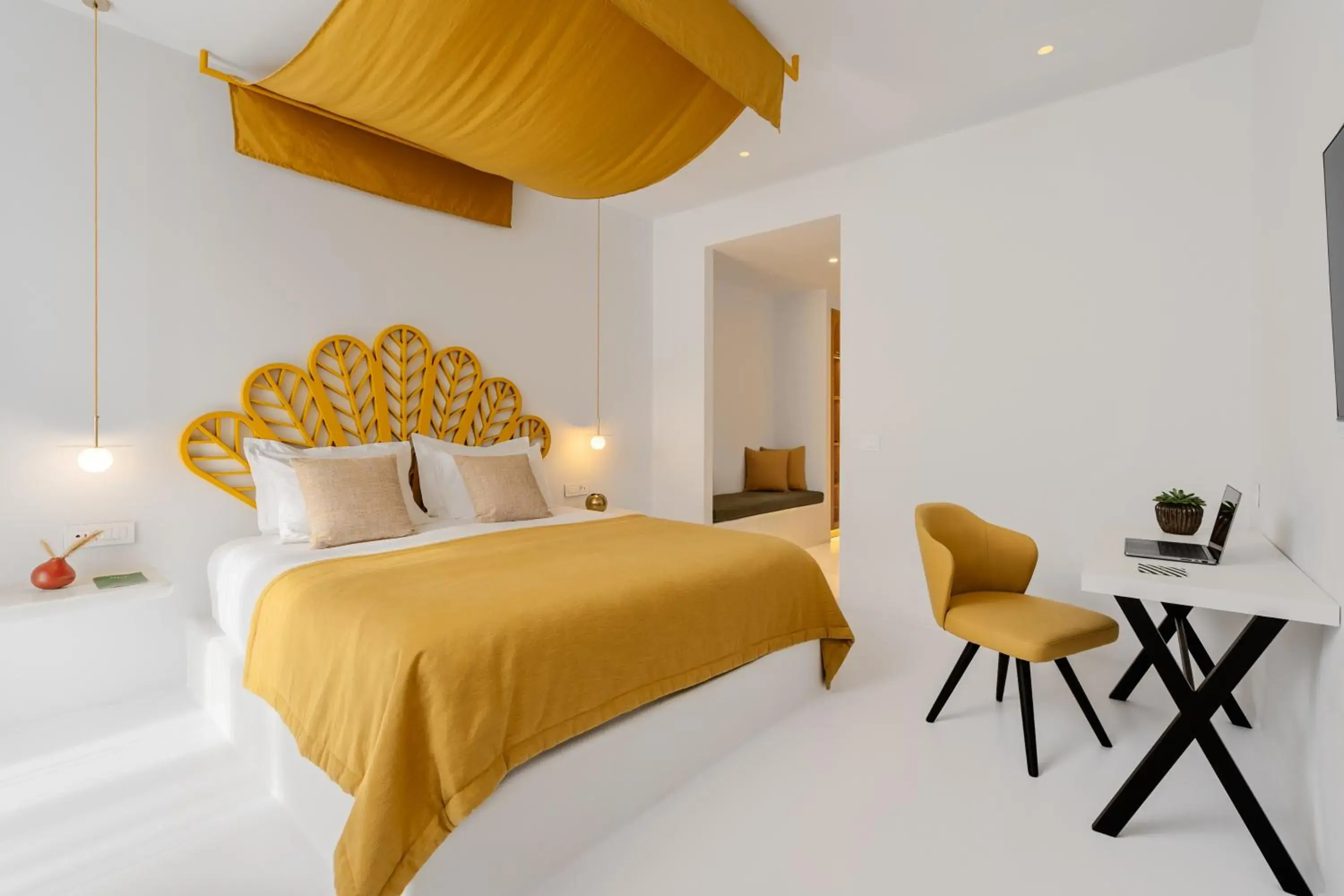 Bedroom, Bed in Croco Mykonos Bedroom, Bed in Croco Mykonos