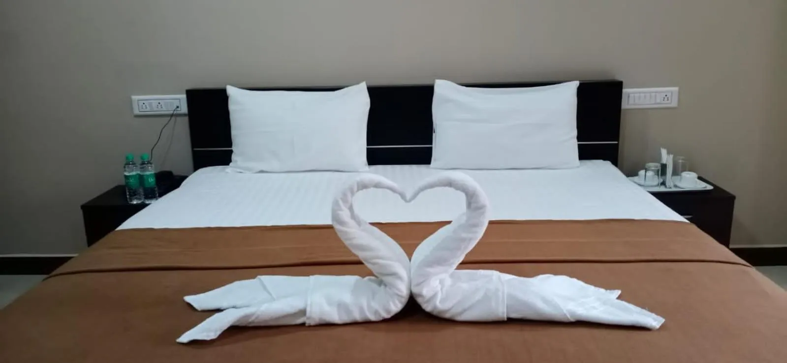 Bed in The Nisarga Residency