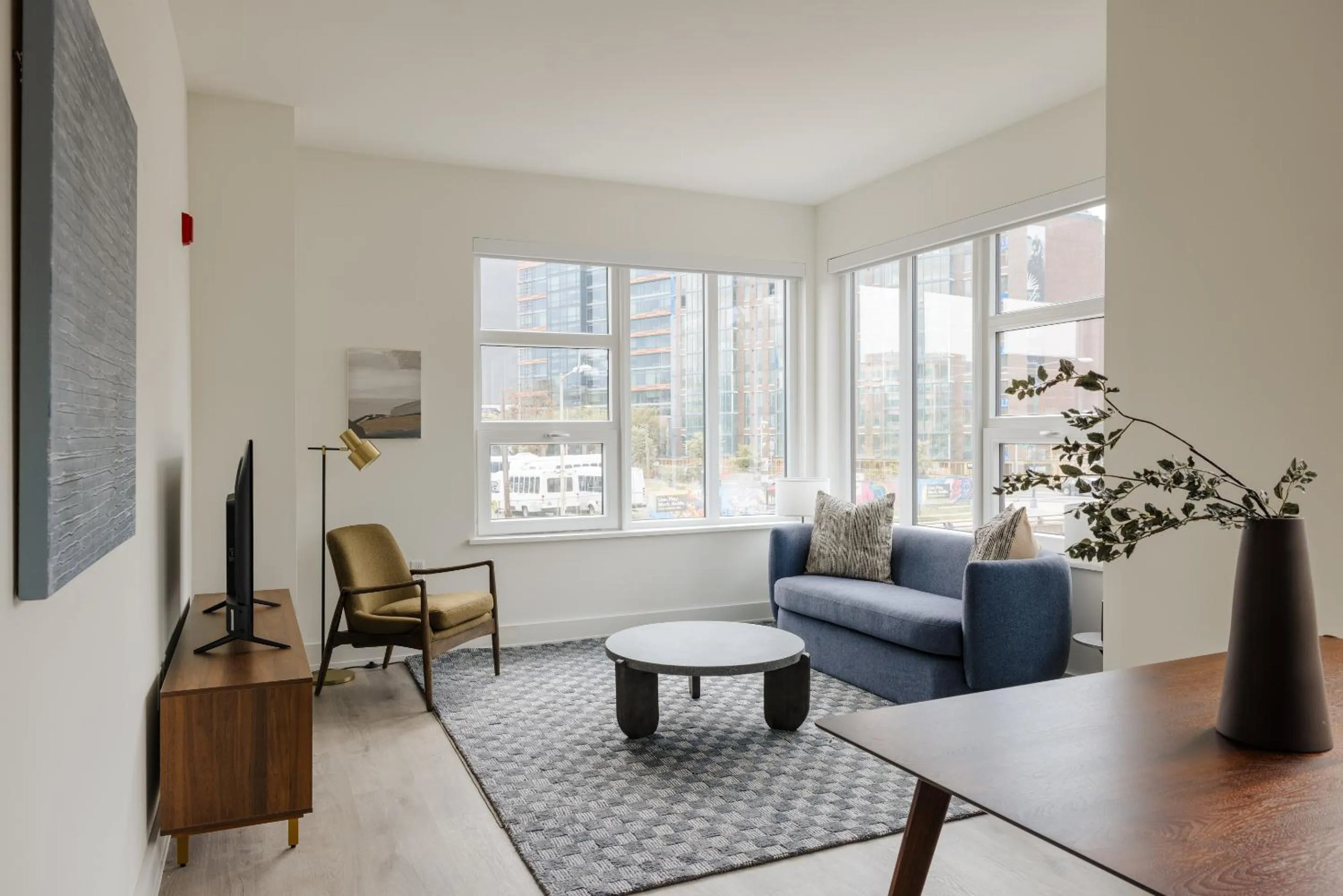 Living room in Reside NoMa, a Wyndham Residence