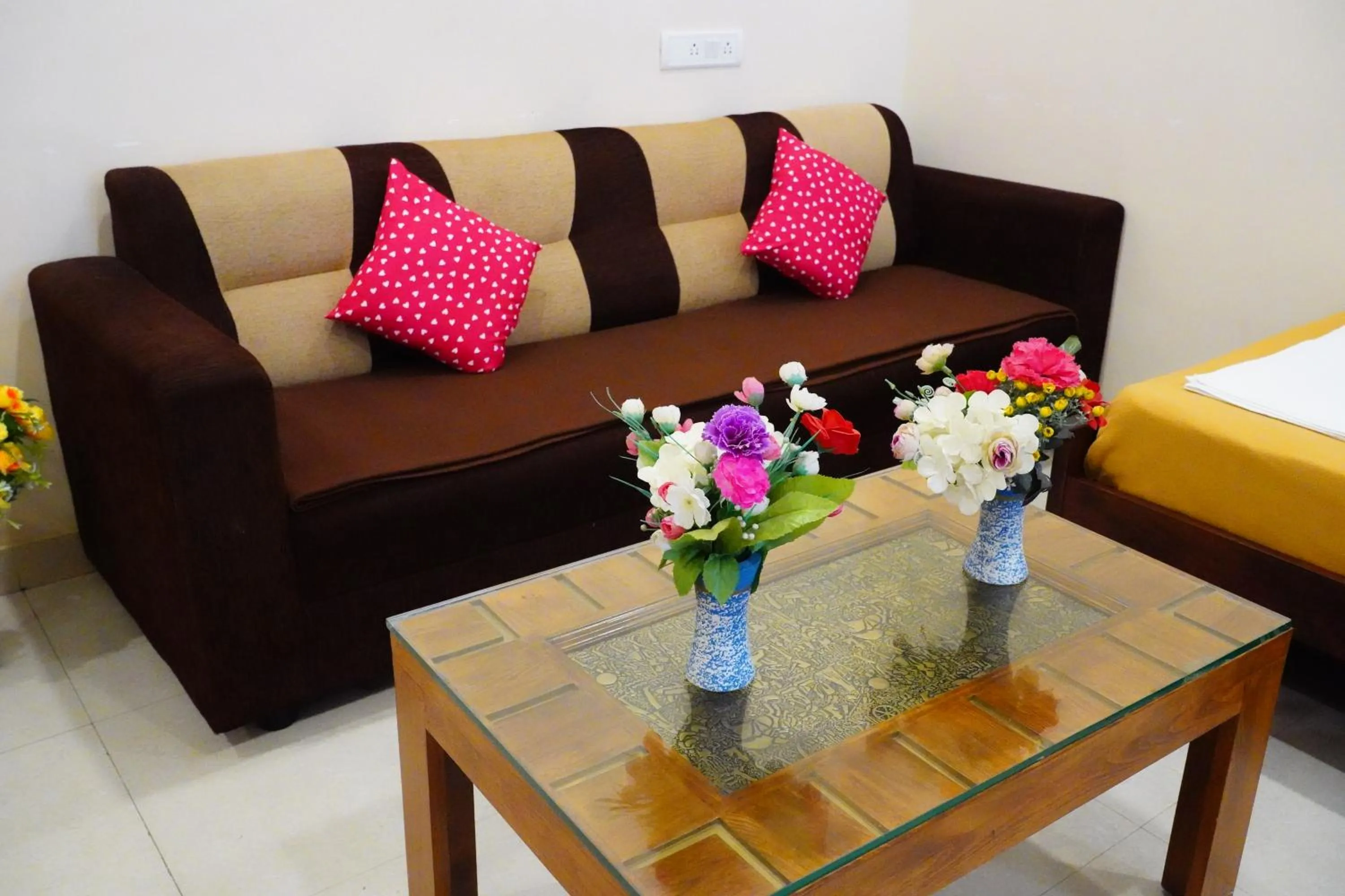 Seating area in Vinayagam Residency