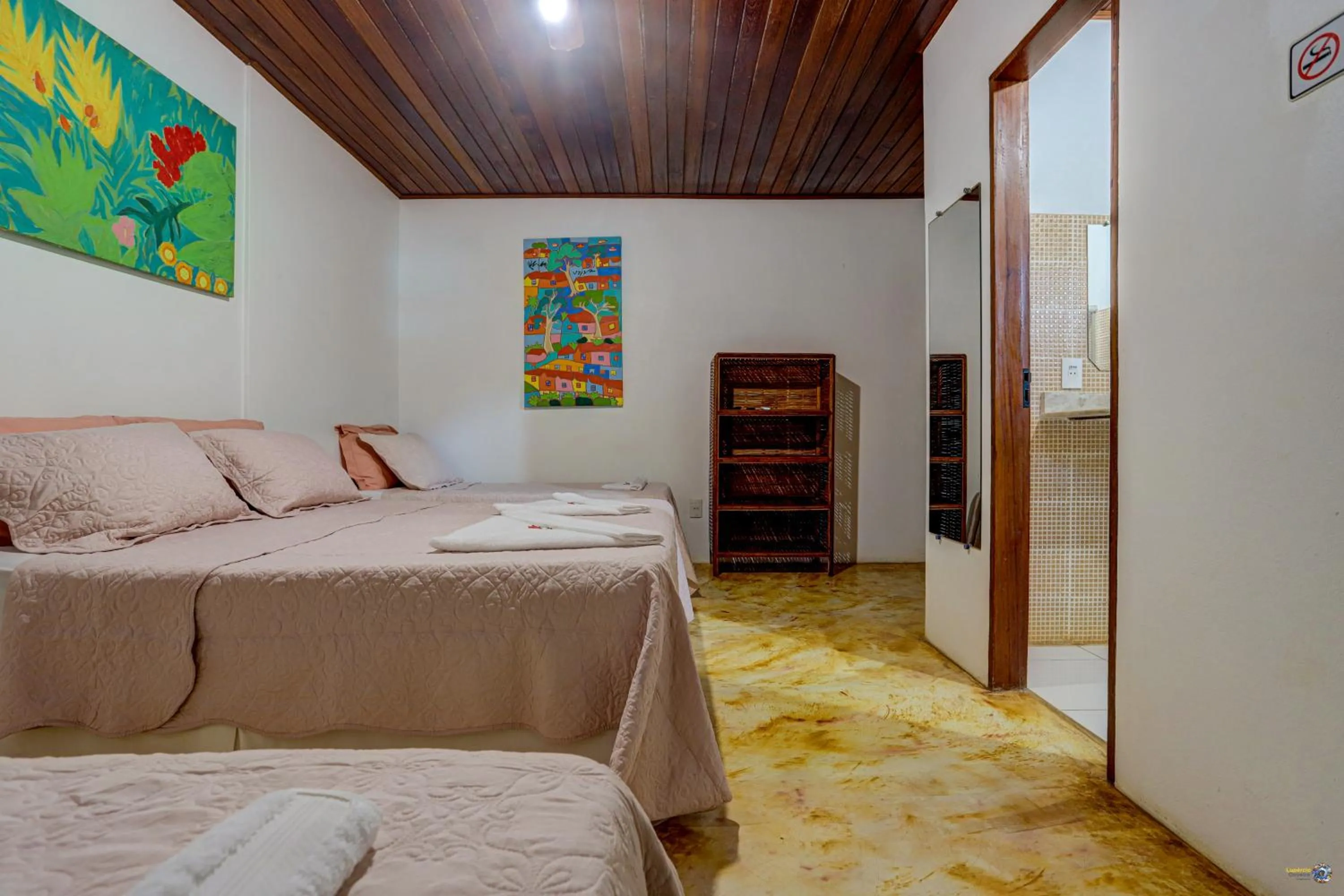 Bed in Pousada casa zaza