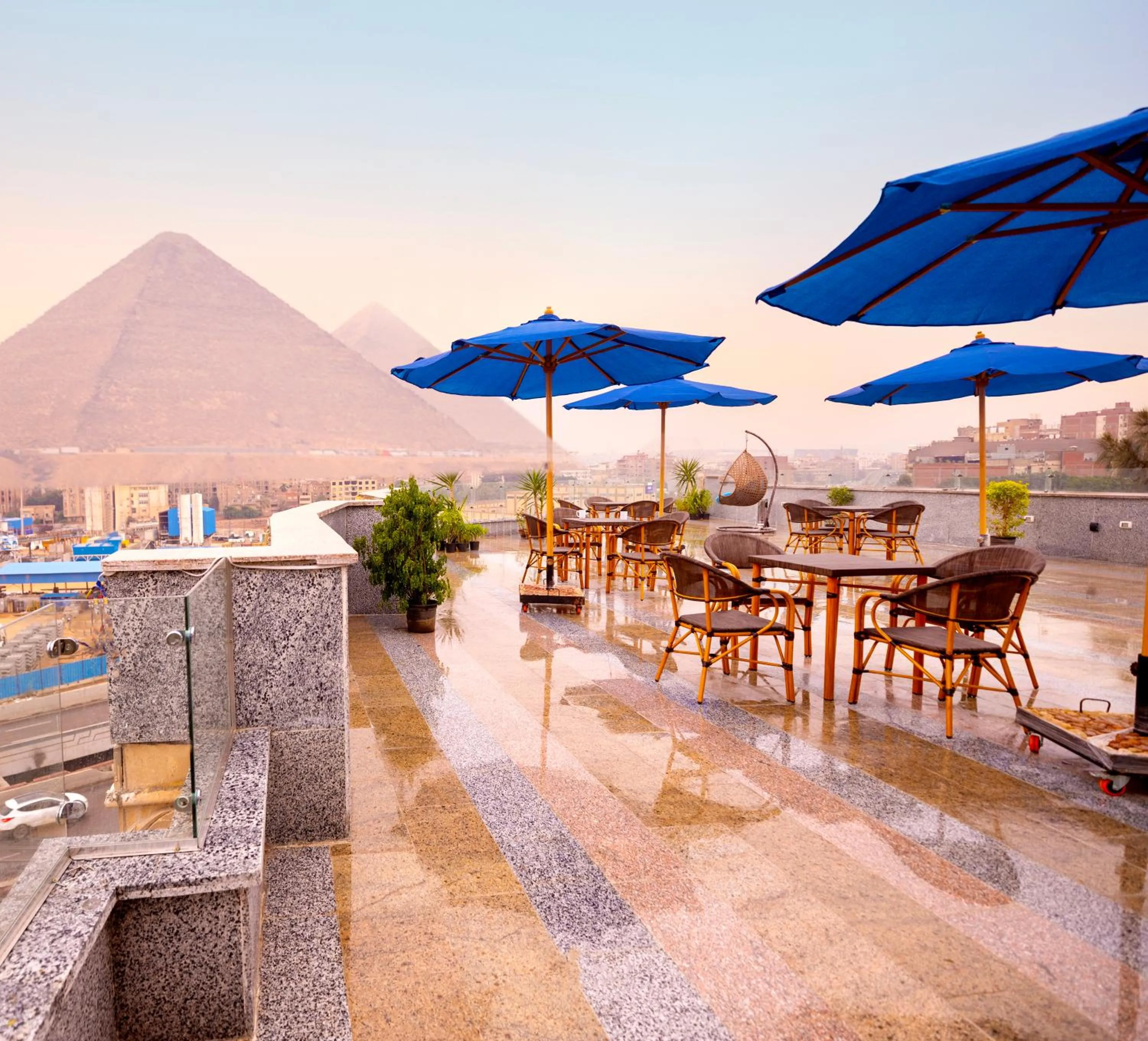 Blue Pyramids Eyes Hotel