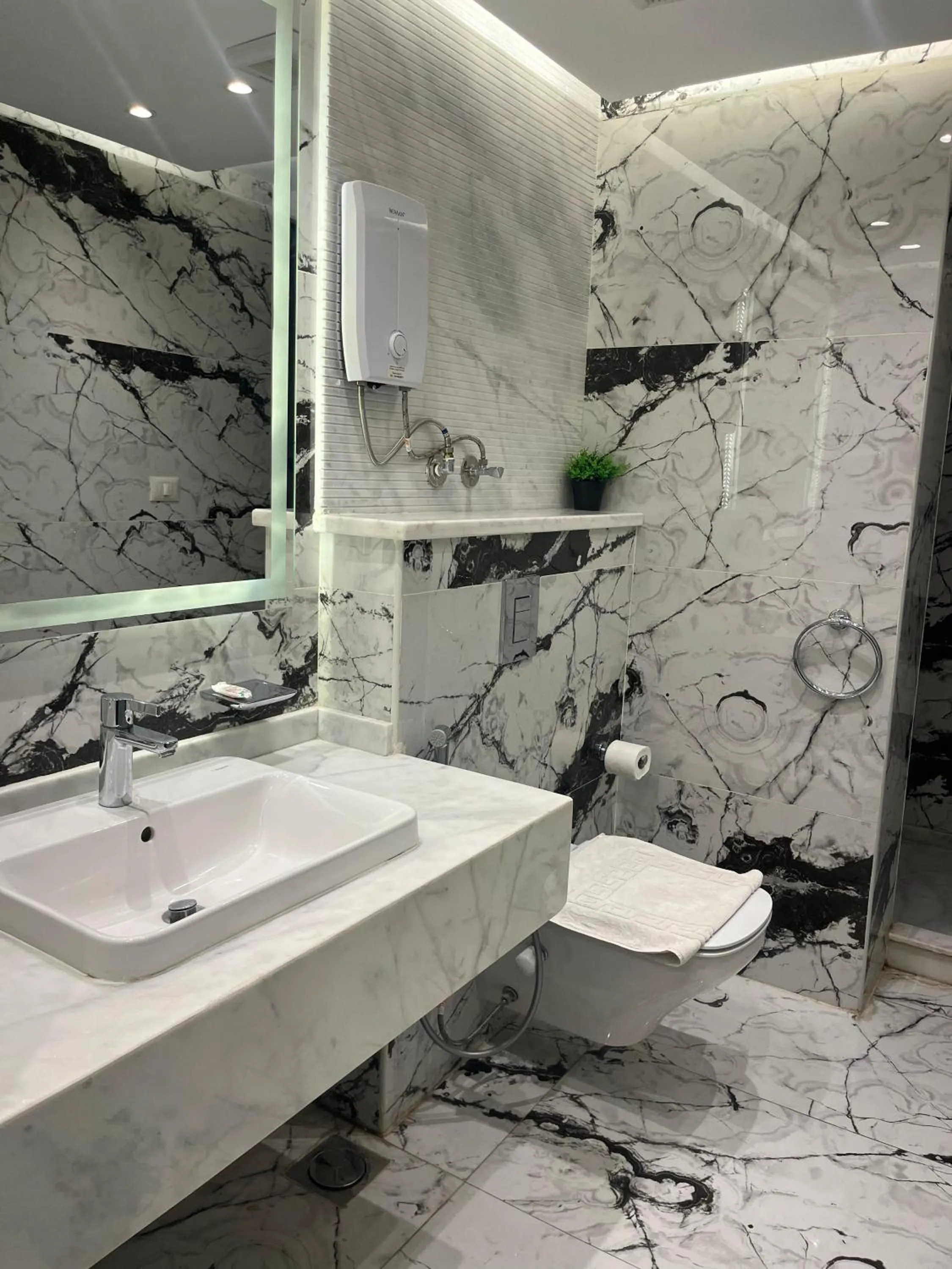 Shower in Blue Pyramids Eyes Hotel