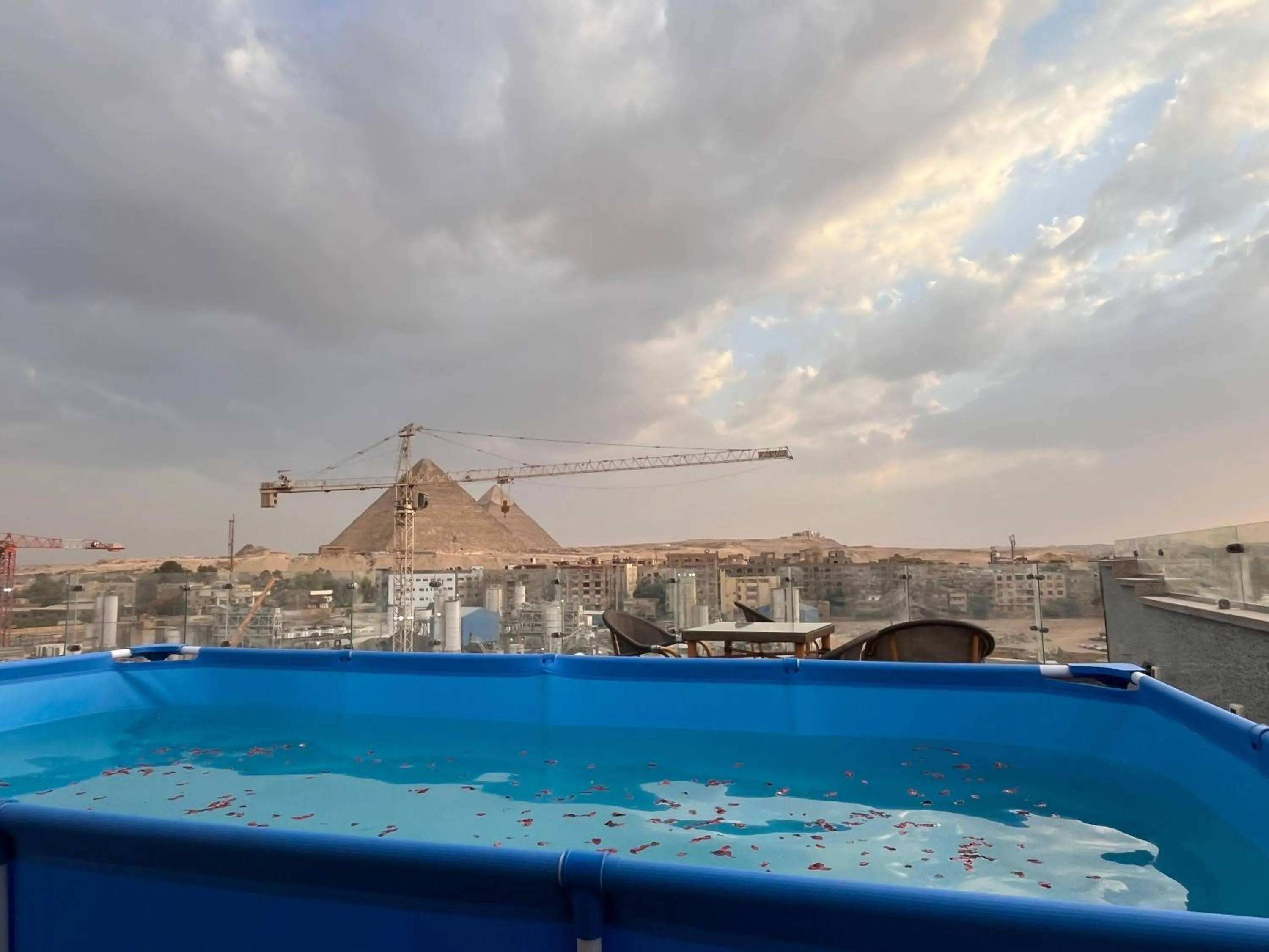 Swimming pool in Blue Pyramids Eyes Hotel
