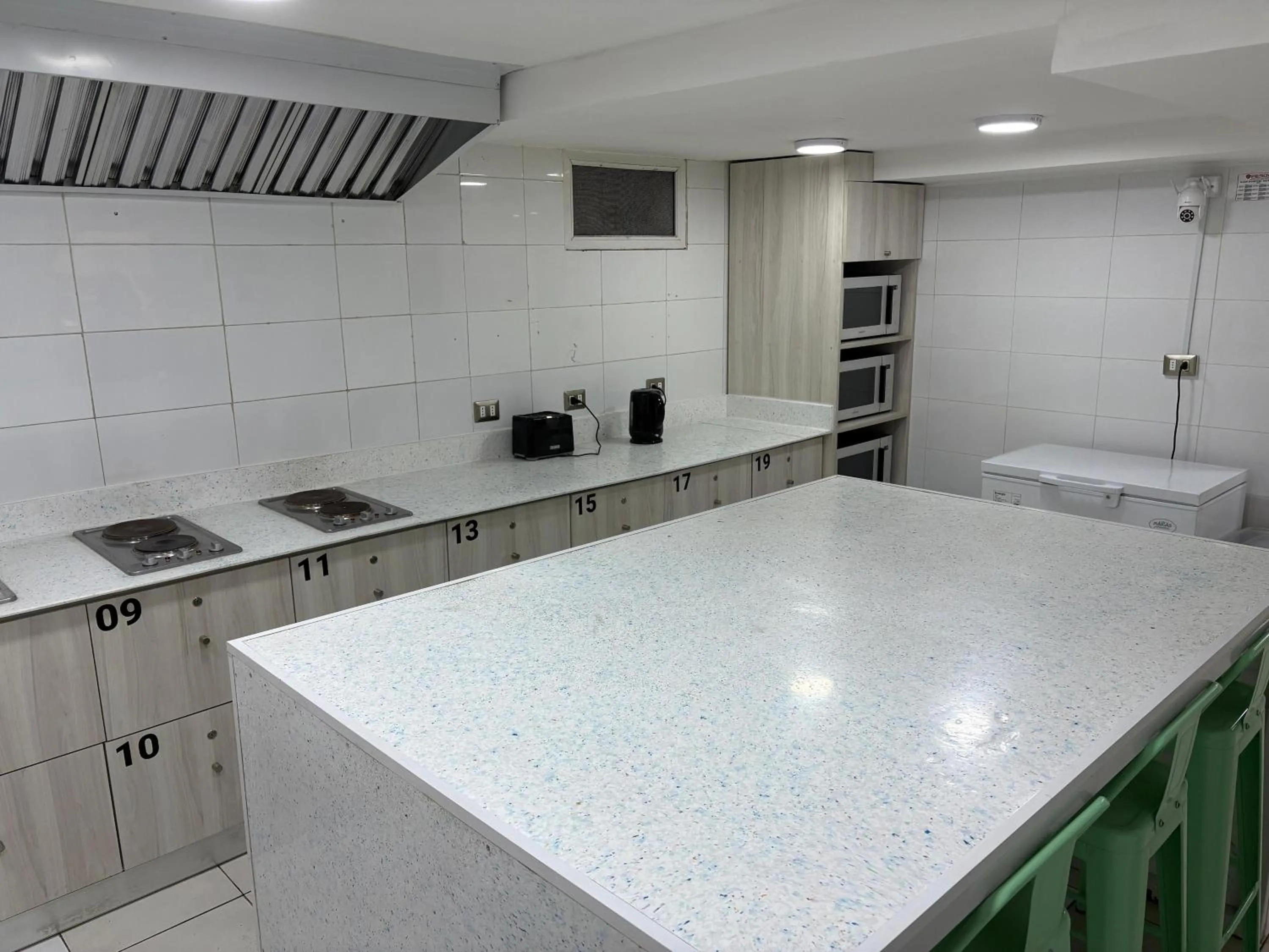 Communal kitchen in Casa Esmeralda