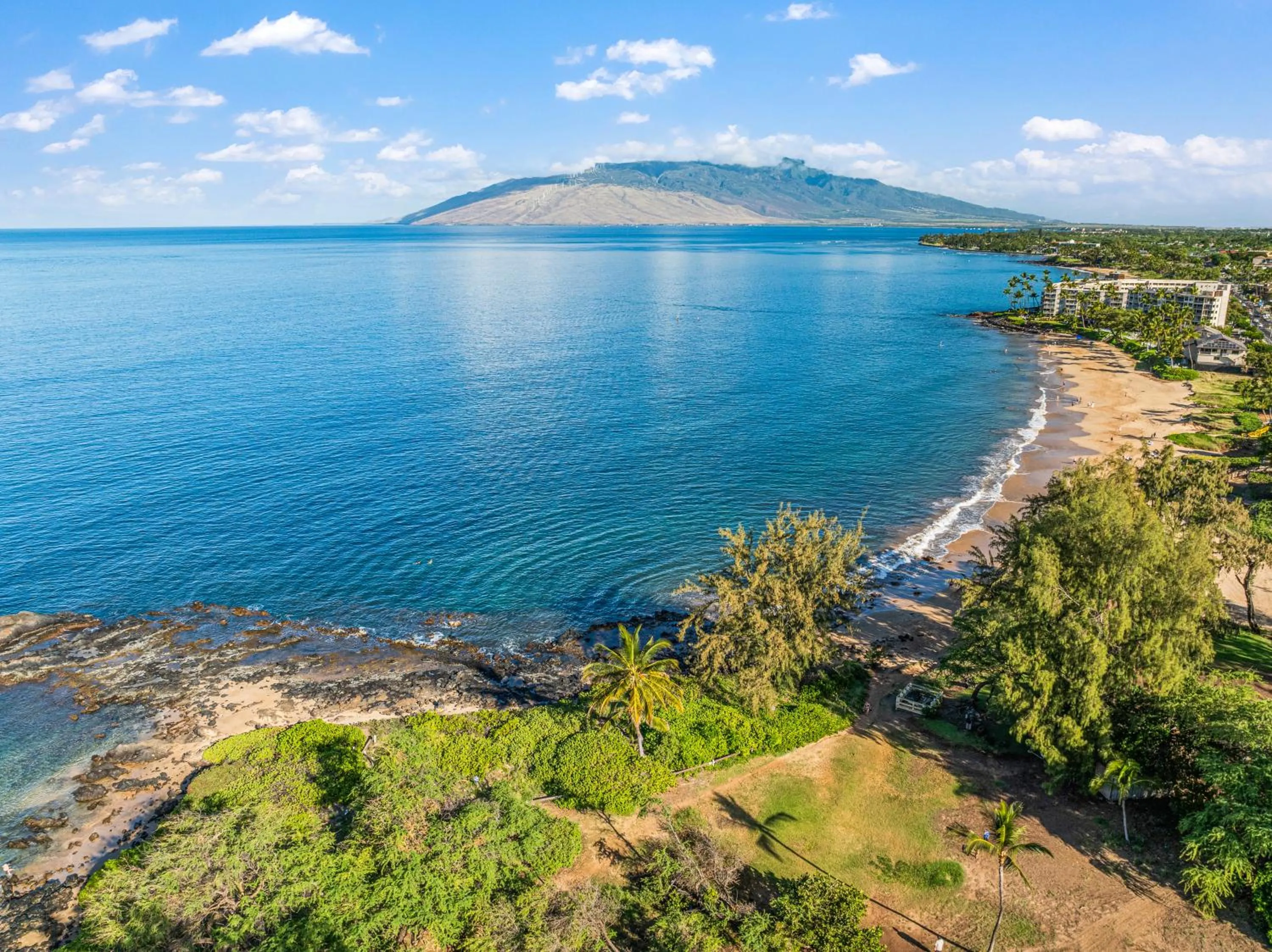 Bird's eye view in Steps to Beach Shops and Dining with Beautiful Views