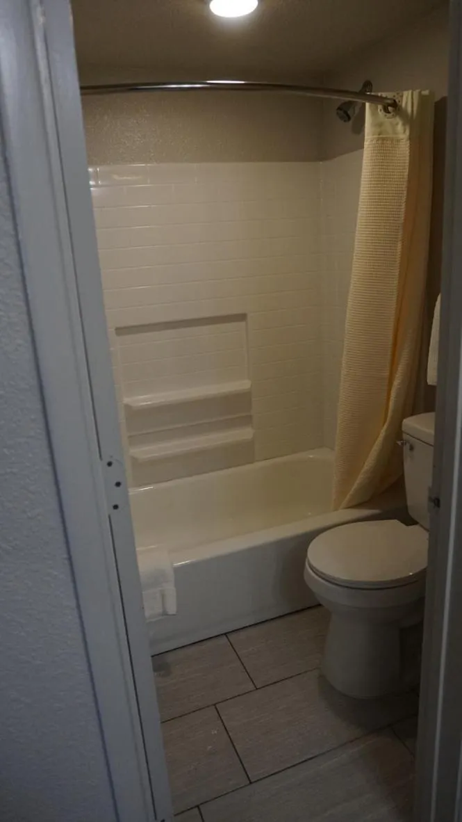 Shower in Travel Inn Tucson