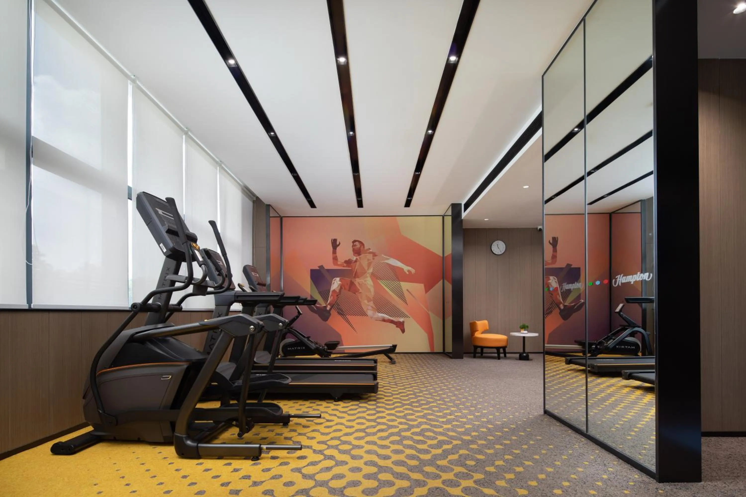 Fitness centre/facilities in 广州新塘站希尔顿欢朋酒店