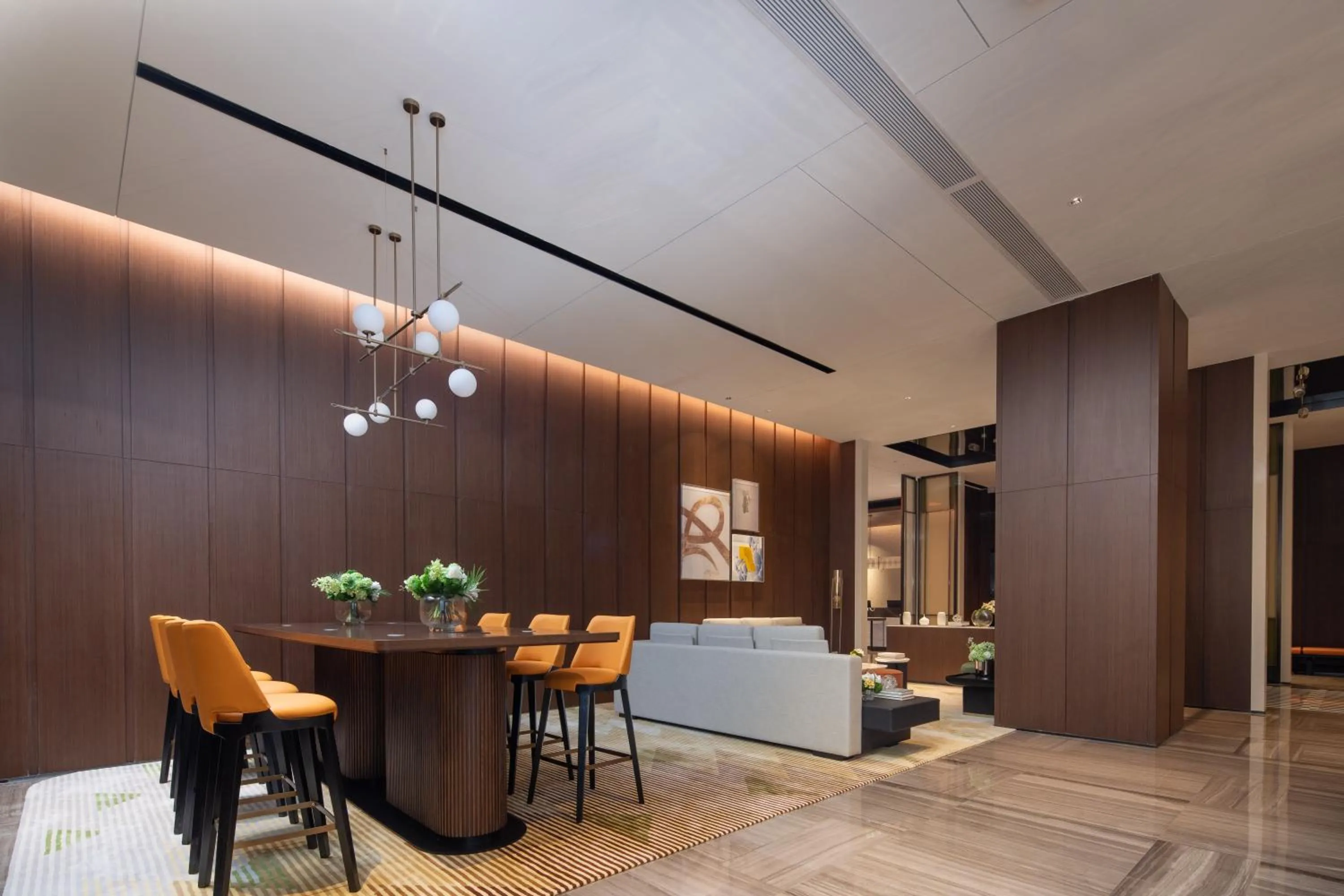 Seating area in 广州新塘站希尔顿欢朋酒店