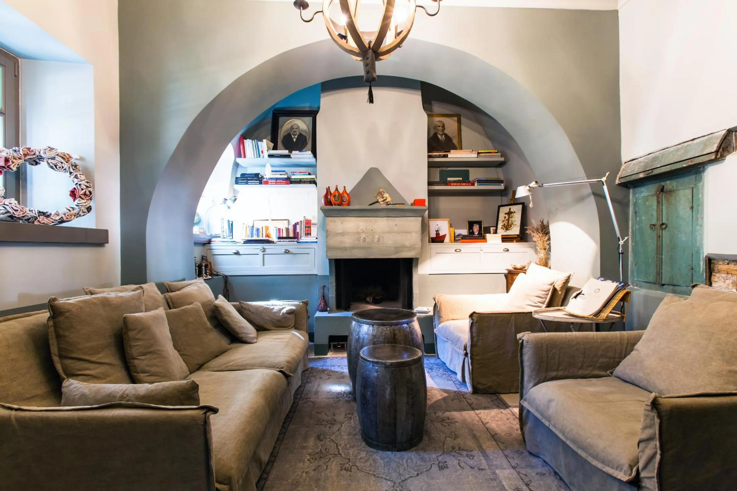 Living room in Apeiros Chora Hotel