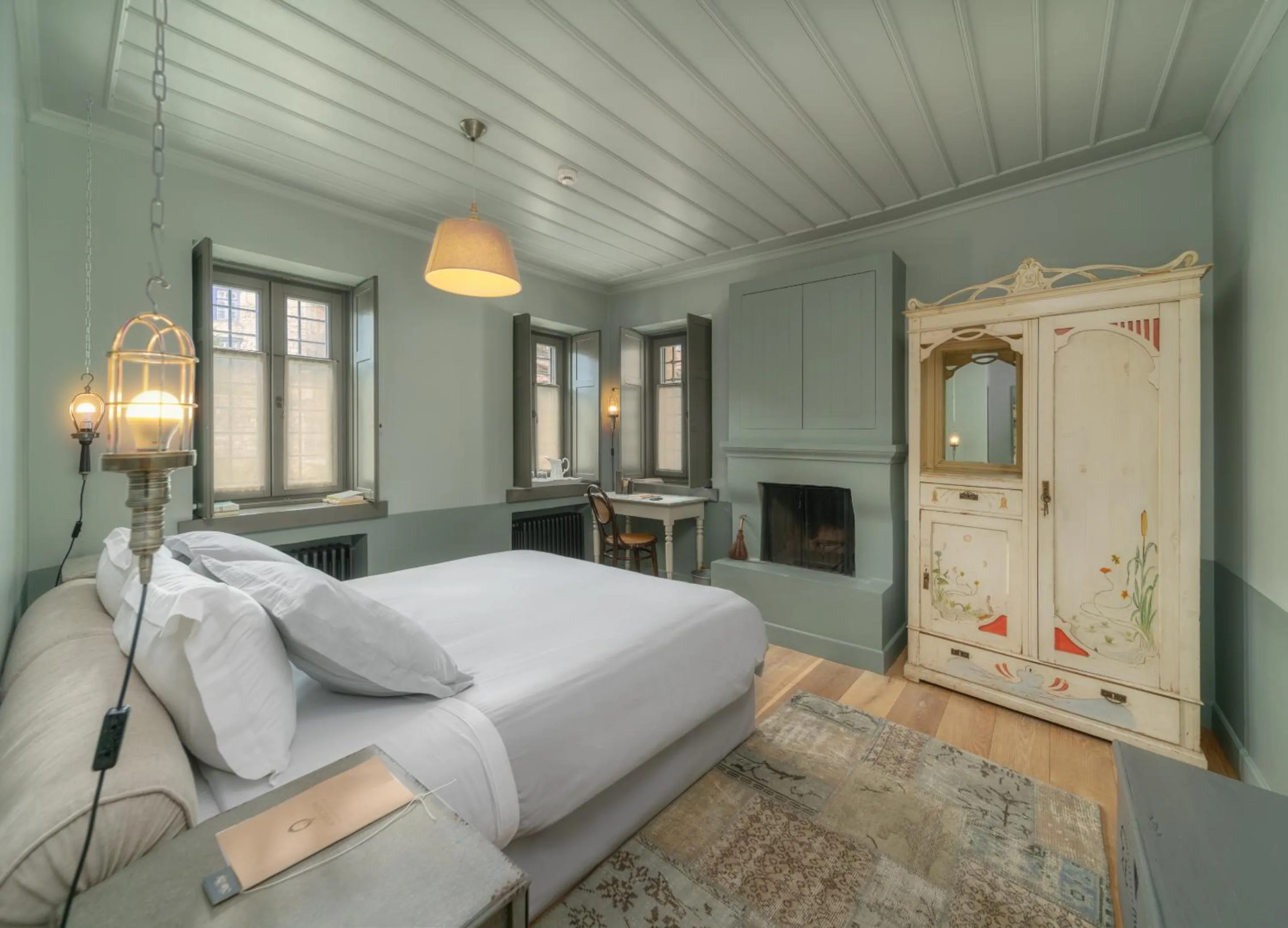 Bed in Apeiros Chora Hotel