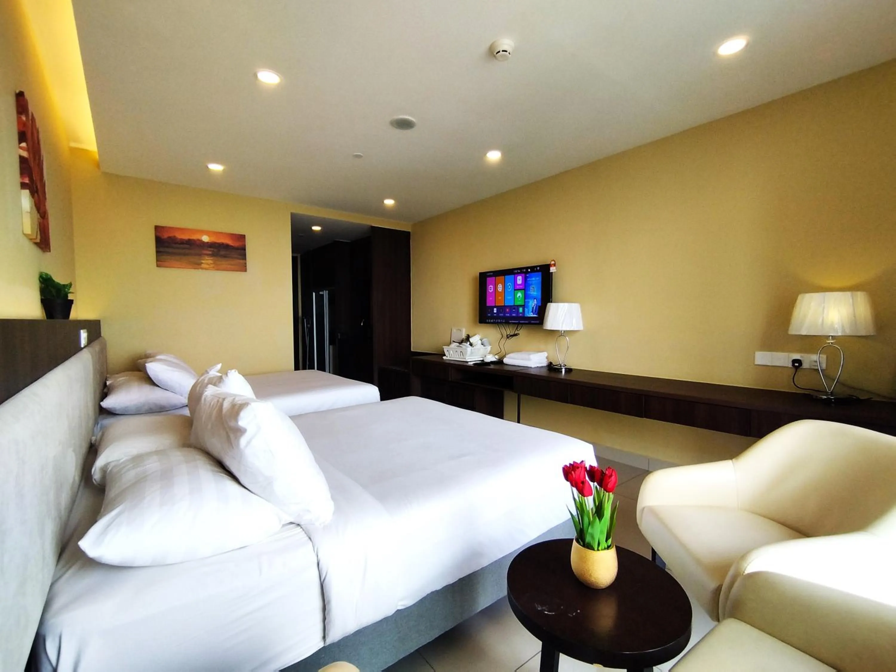 Bedroom, Bed in GENTING FoggyCold StayCation AT Ion Delemen By HAPYHOME