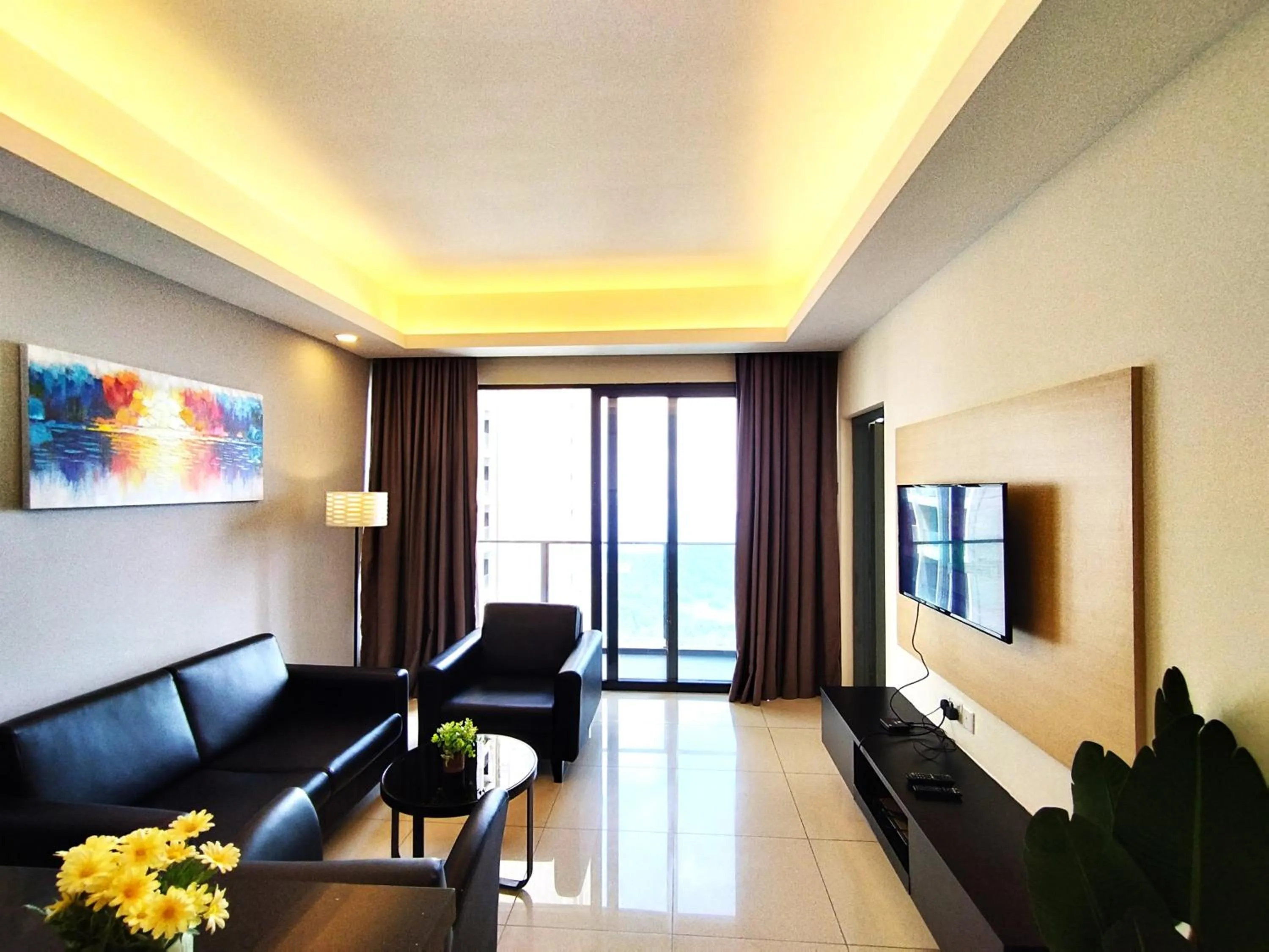 Living room in GENTING FoggyCold StayCation AT Ion Delemen By HAPYHOME