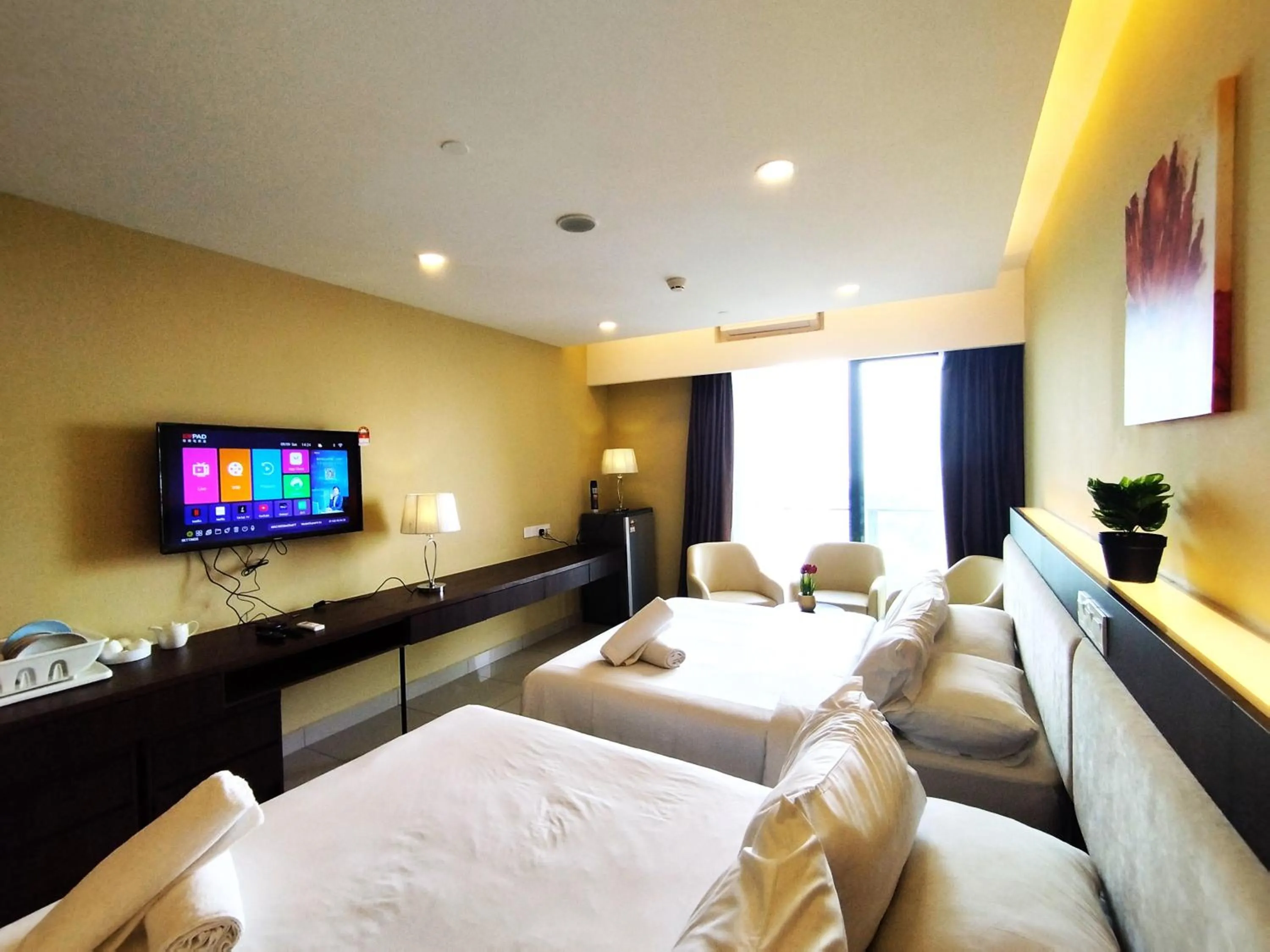 Bedroom, Bed in GENTING FoggyCold StayCation AT Ion Delemen By HAPYHOME