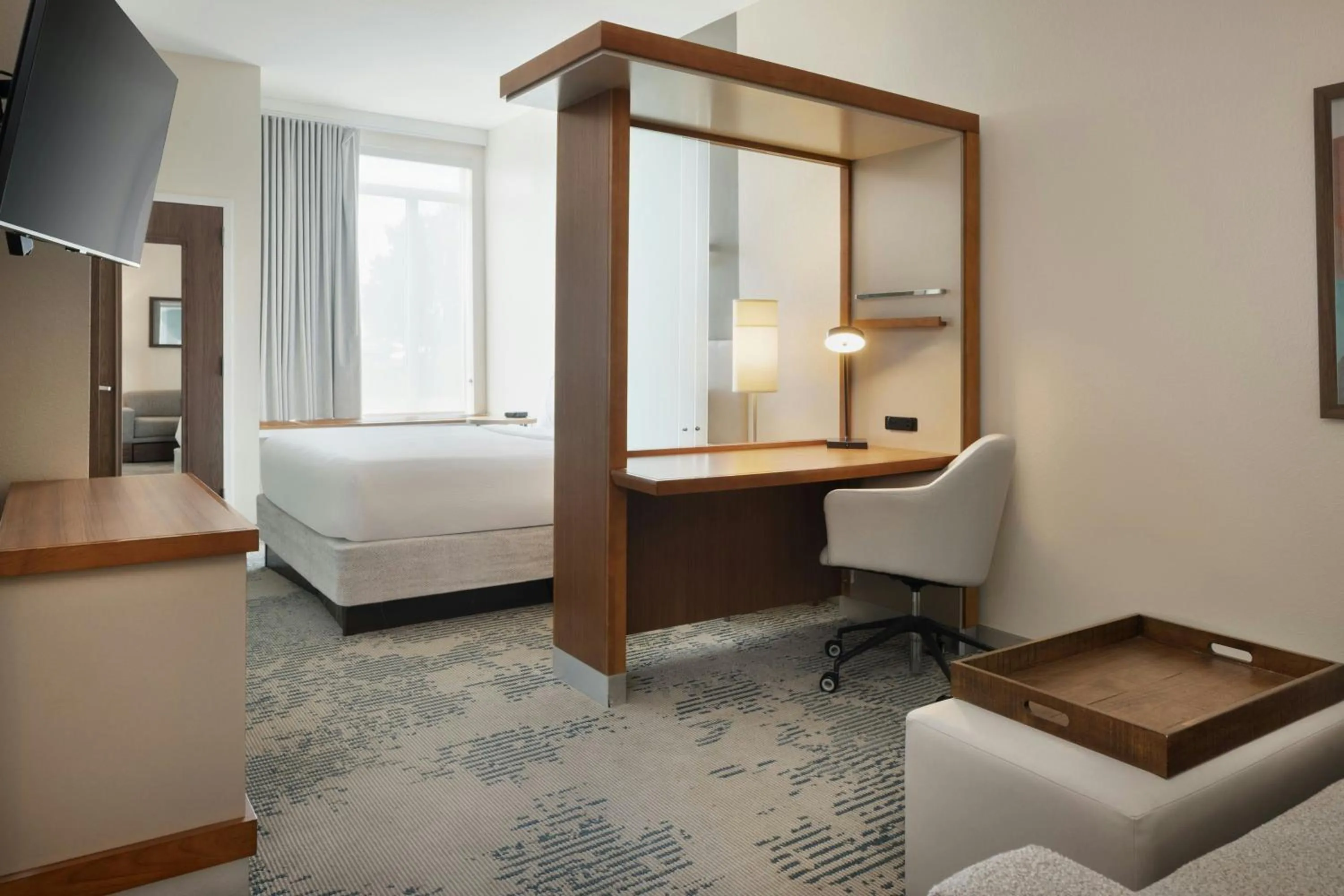 Bedroom, Bed in SpringHill Suites by Marriott Wichita Airport
